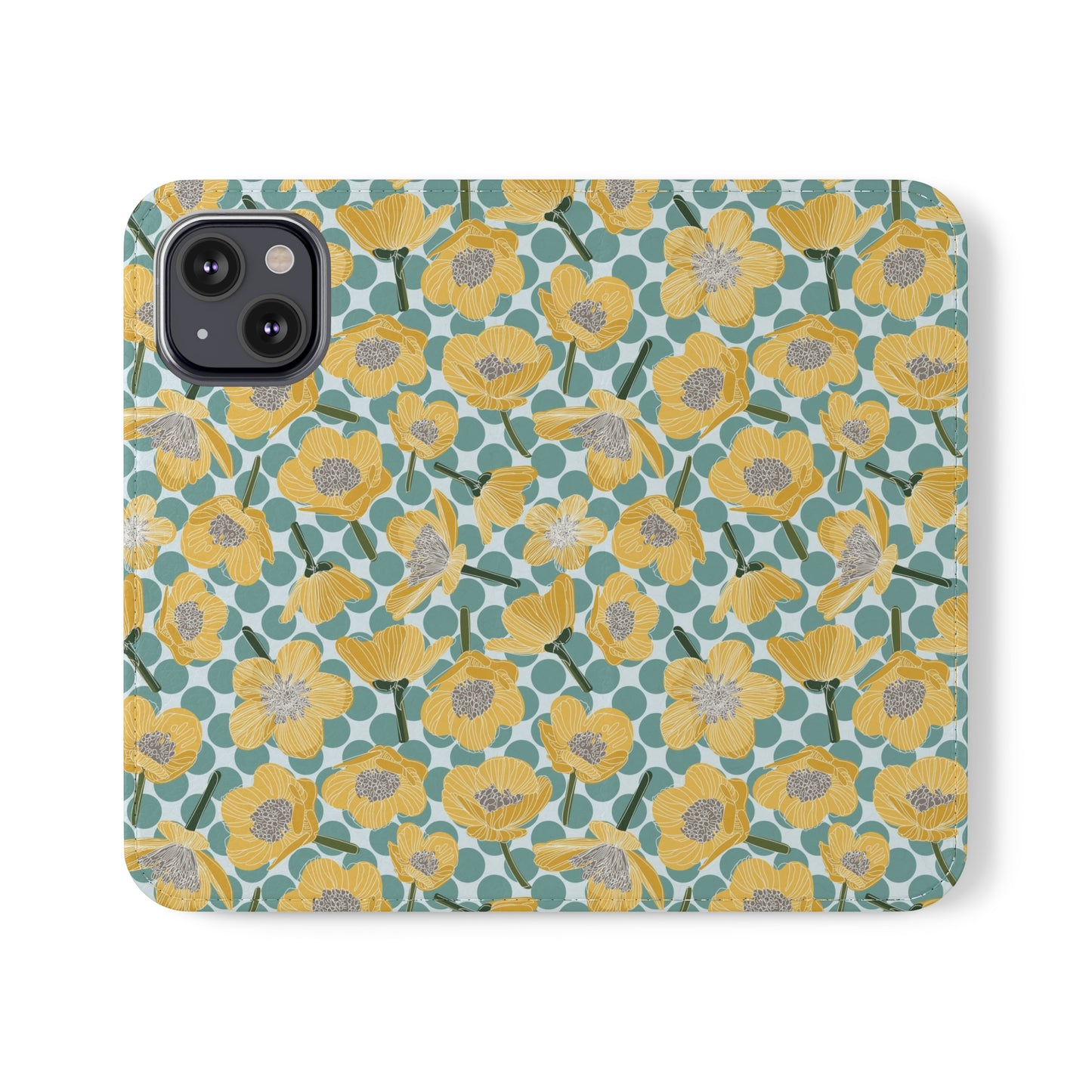 Buttercups and Polka Dots Flip Cases for iPhone