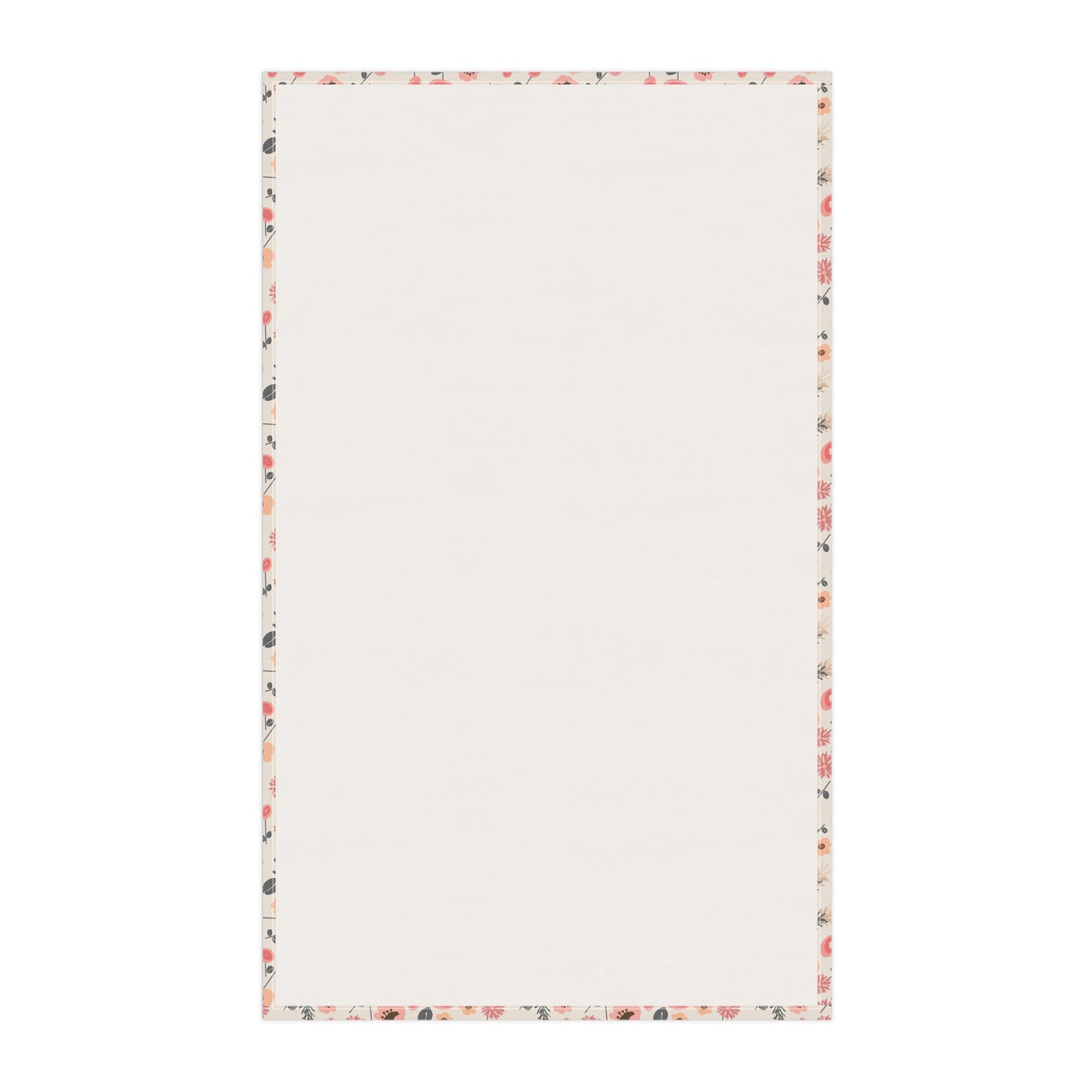 Peach and Cream Wildflowers Kitchen Towel