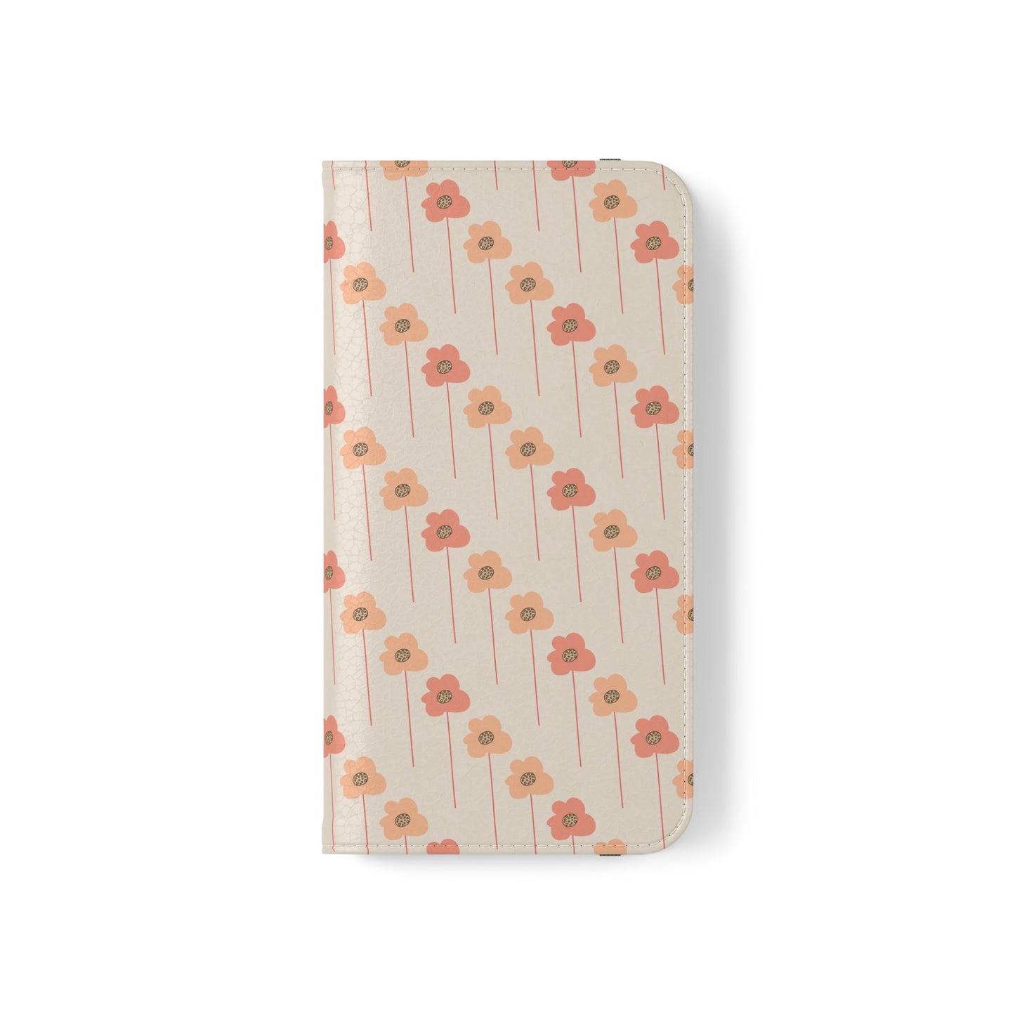 Peach and Cream Wildflowers Flip Cases for iPhone