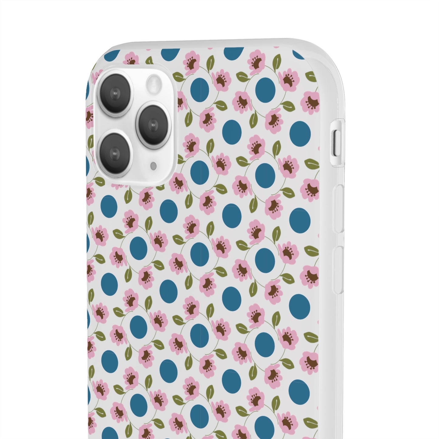 Wildflowers with Dots Flexi Cases for iPhone