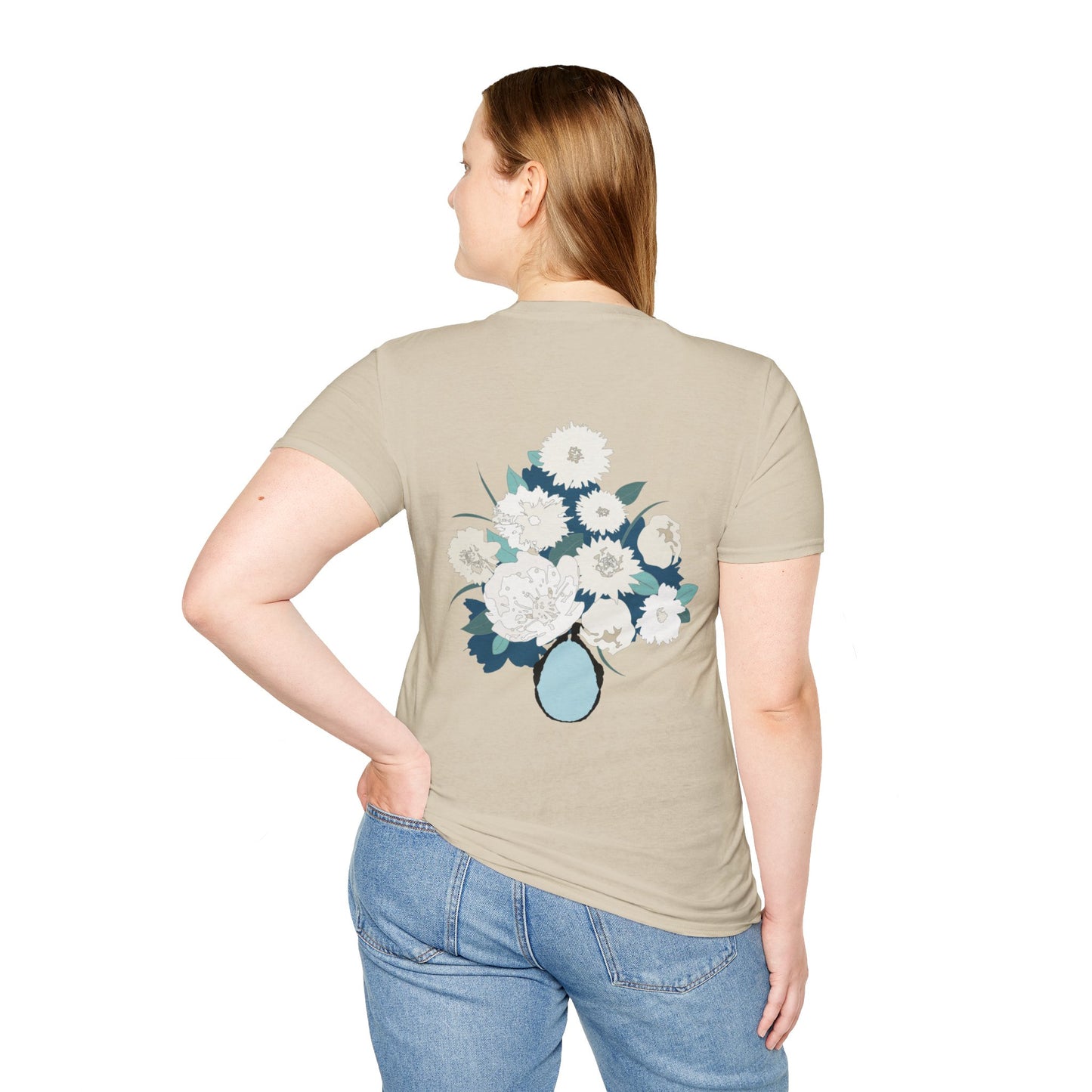 White Flowers Softstyle T-Shirt