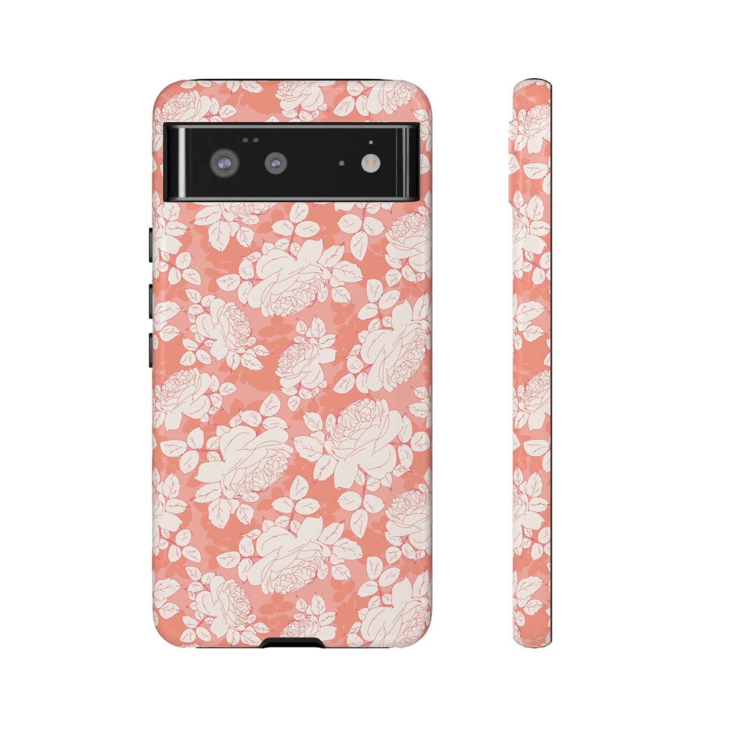 Peach and Cream Roses Tough Cases for Google Pixel