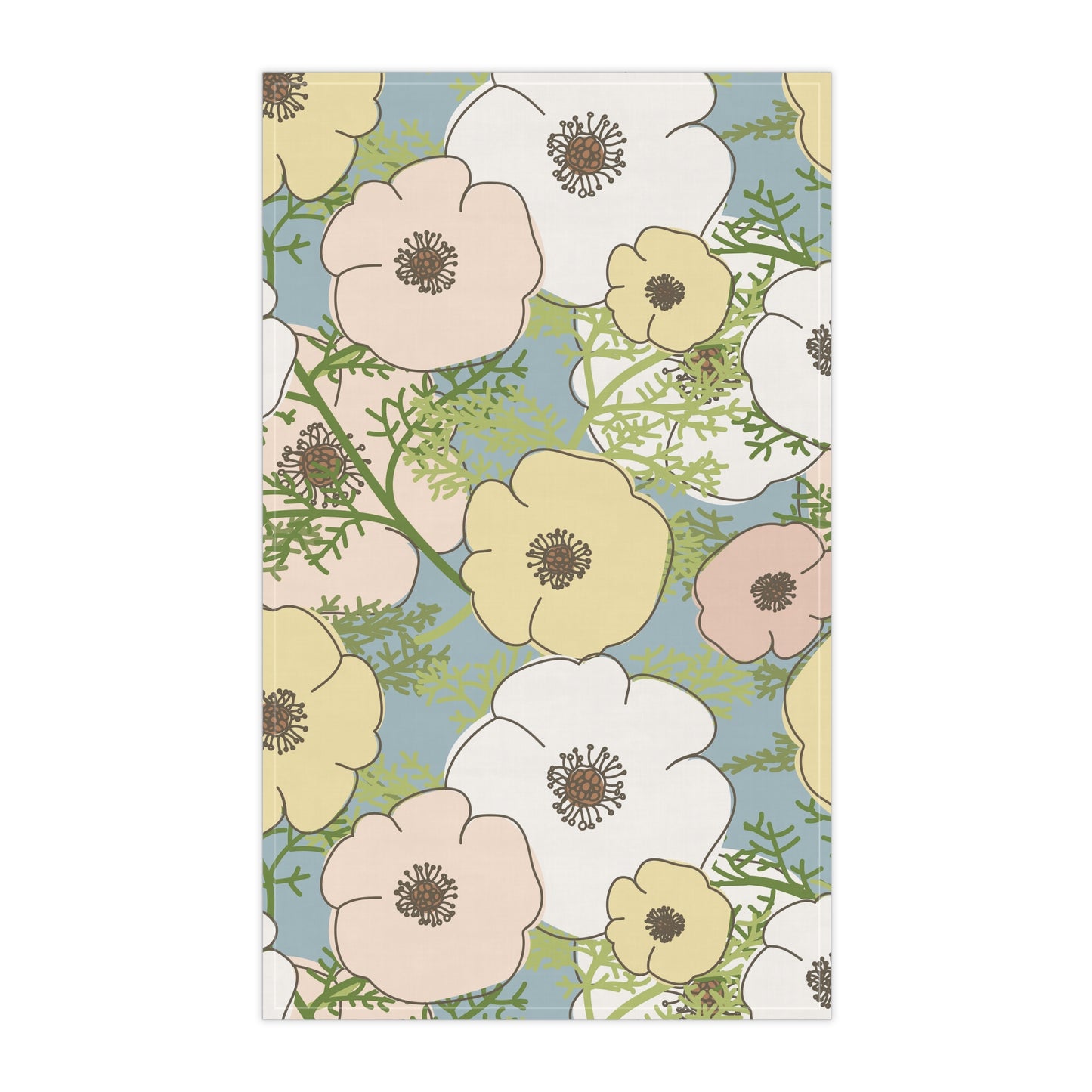 Playful Poppies Kitchen Towel