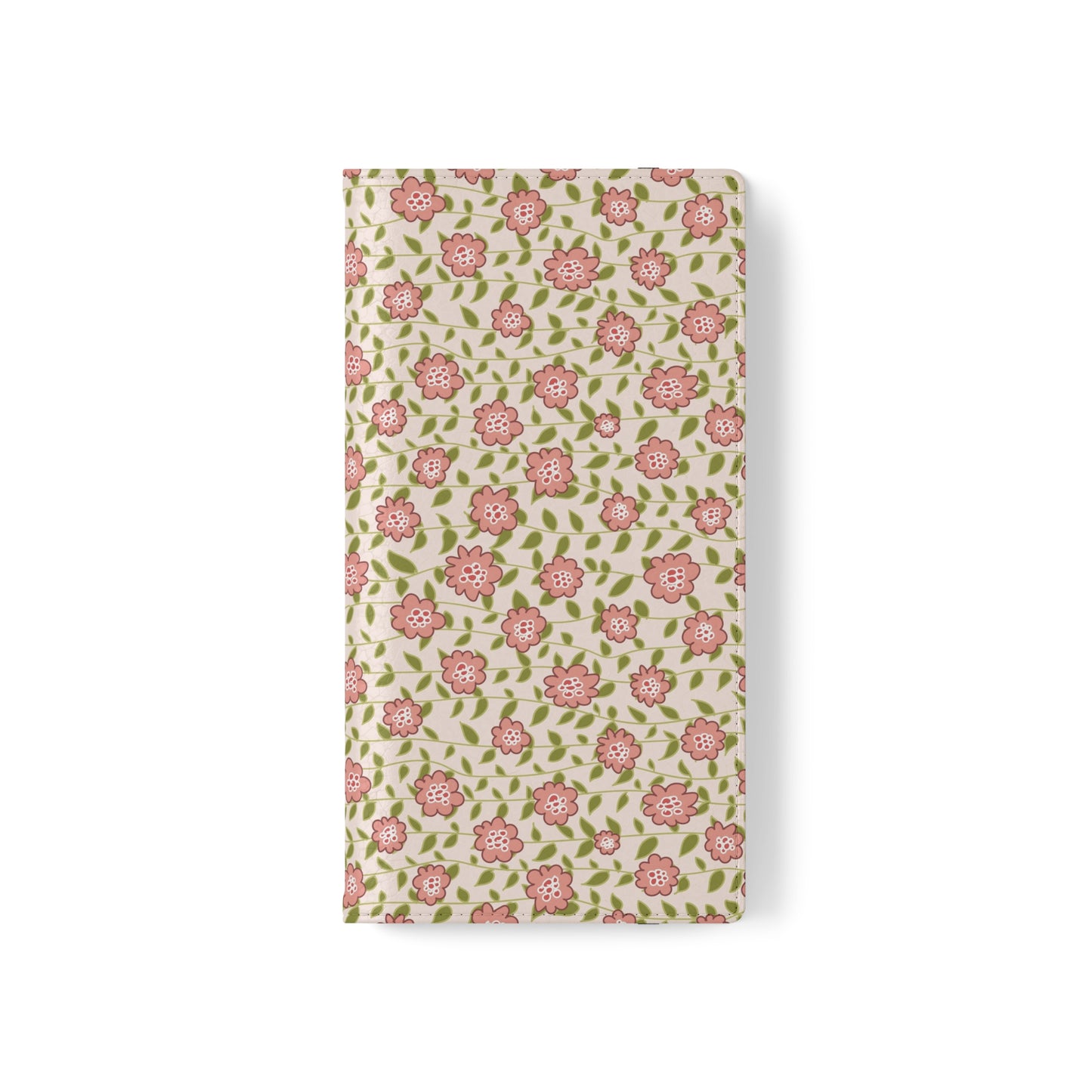 Coral Flowers on Cream Flip Cases for Samsung