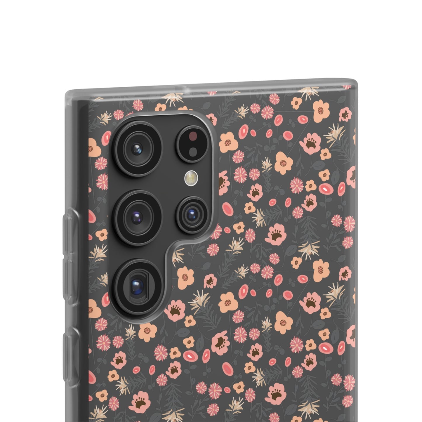 Peach Wildflowers Flexi Cases for Samsung