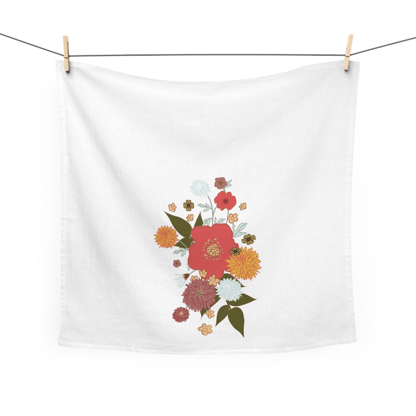 Floral Tea Towel