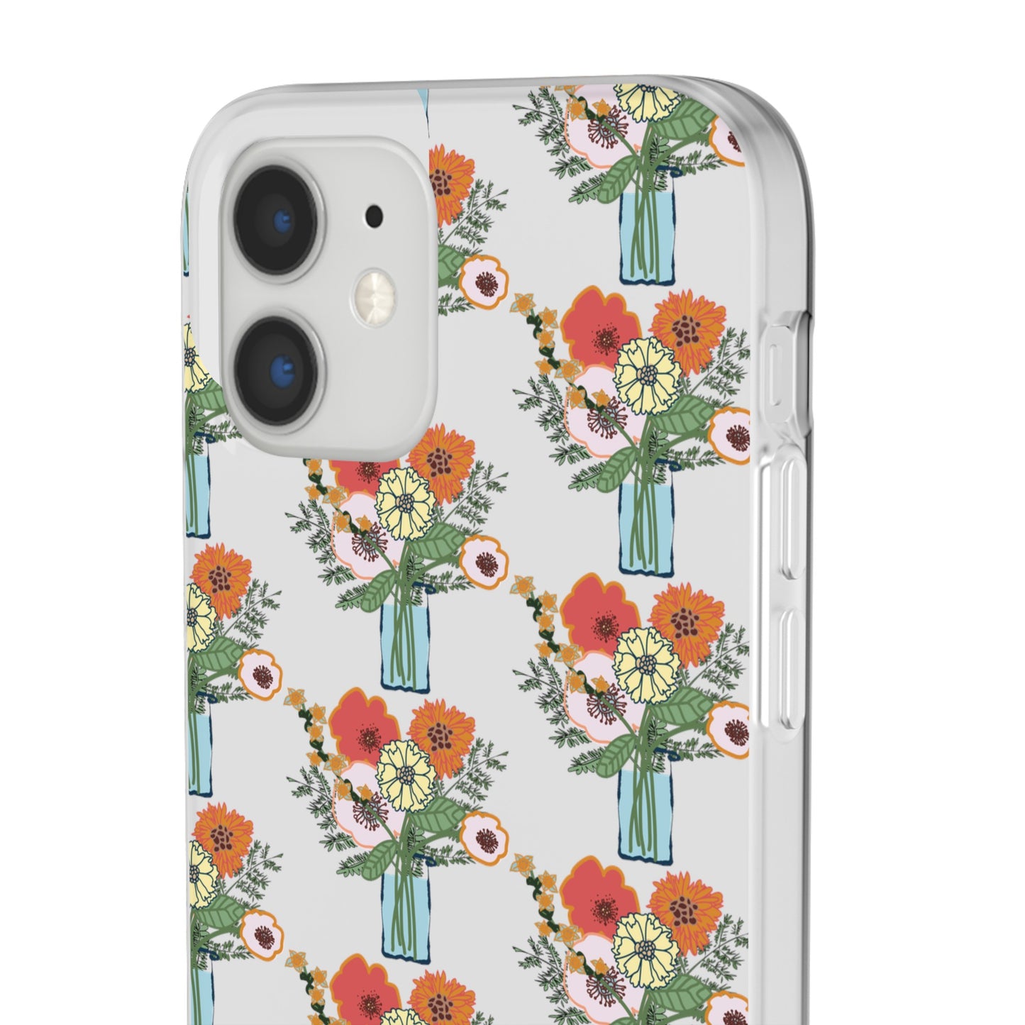 Colorful Flowers in a Vase Flexi Cases for iPhone