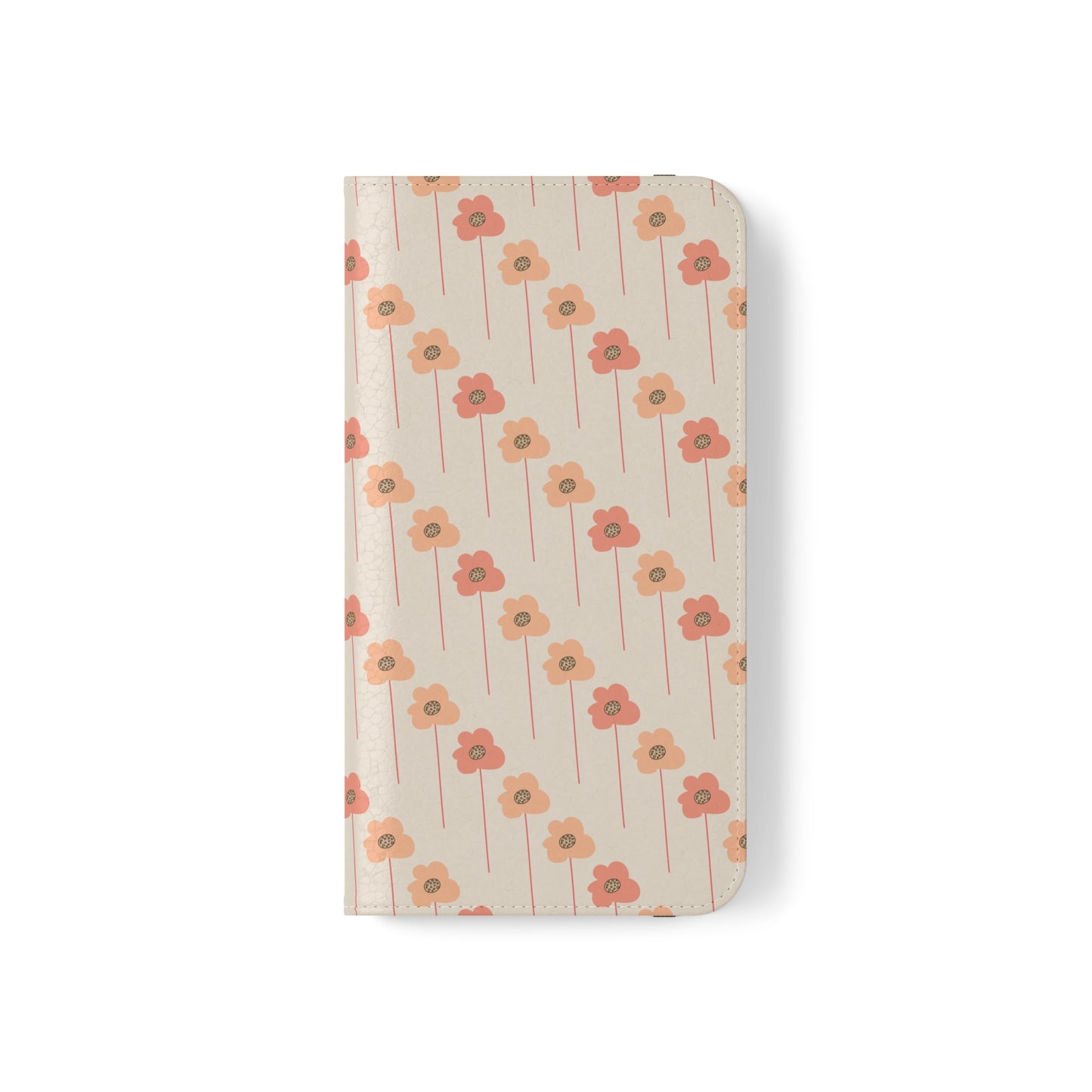 Peach and Cream Wildflowers Flip Cases for iPhone