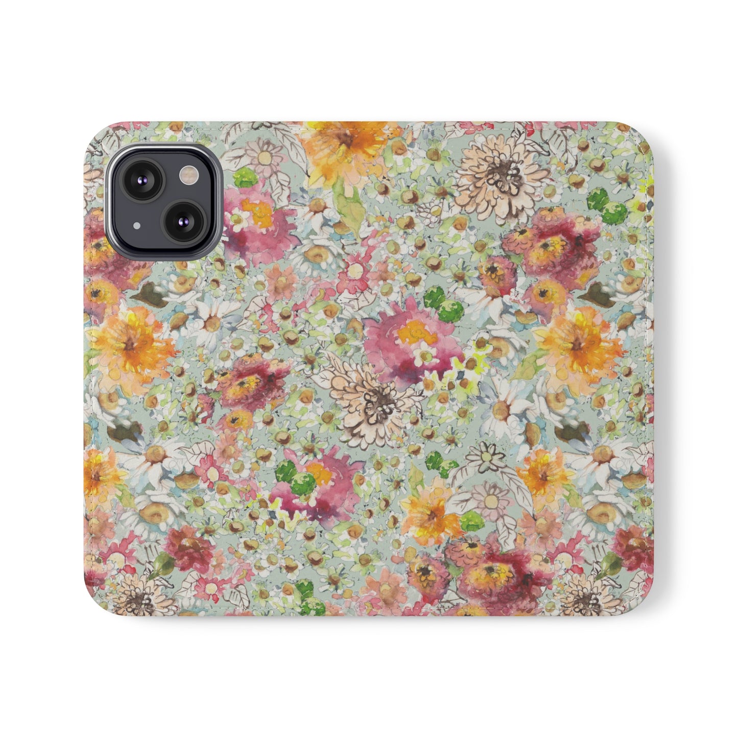 Farmhouse Floral Flip Cases for iPhone