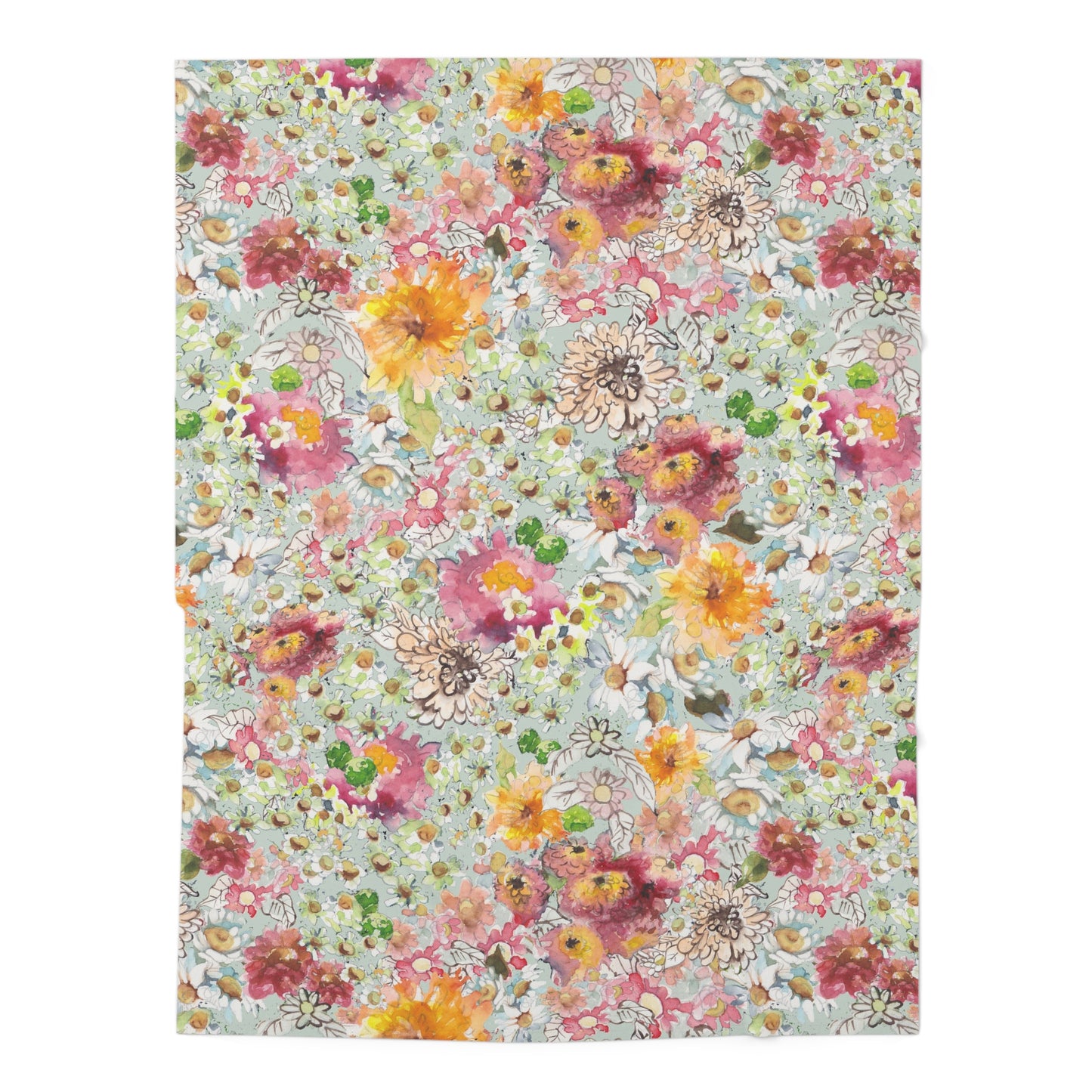 Farmhouse Floral Baby Swaddle Blanket