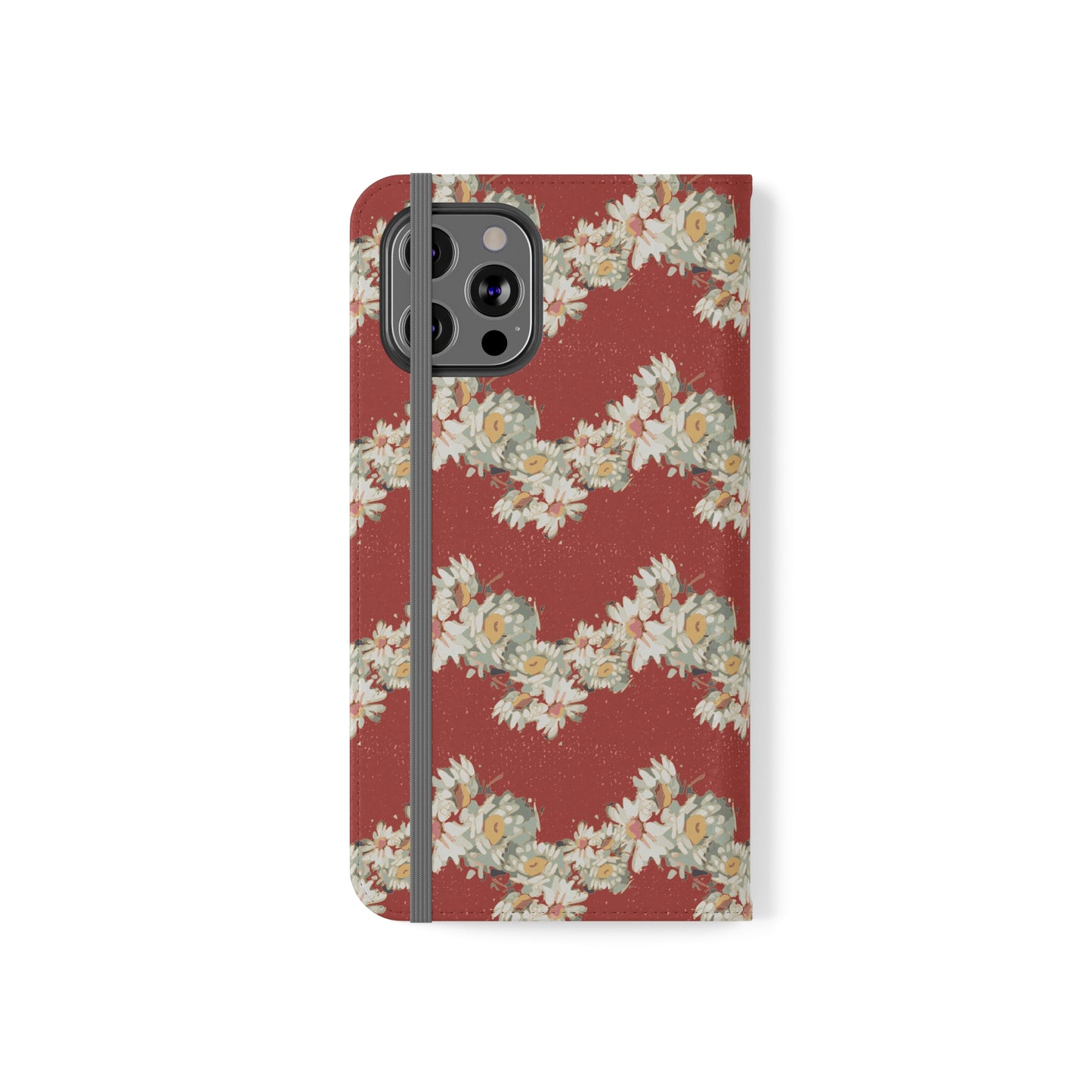 Daisies Stripe Flip Cases for iPhone