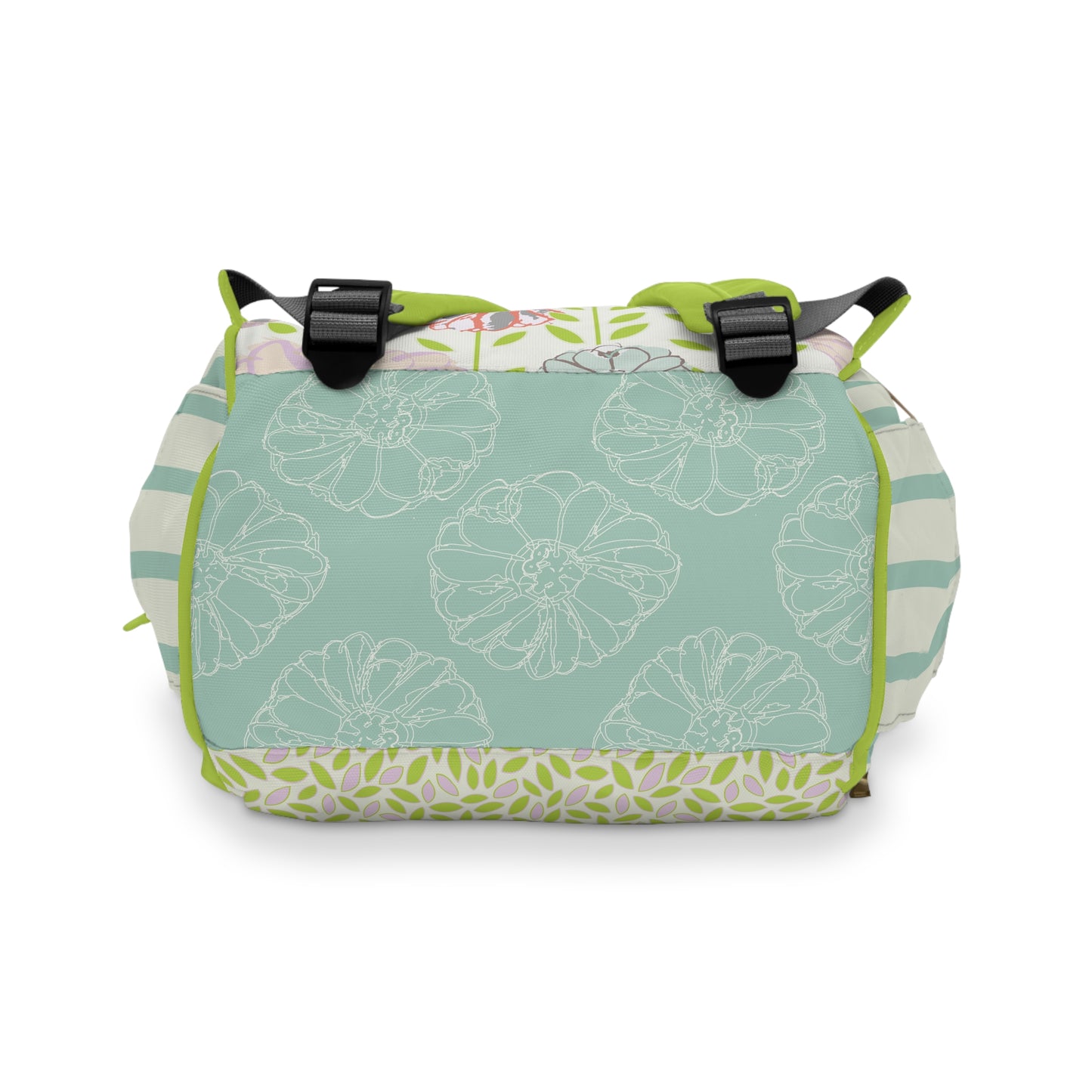 Soft Watercolor Floral Multifunctional Diaper Backpack