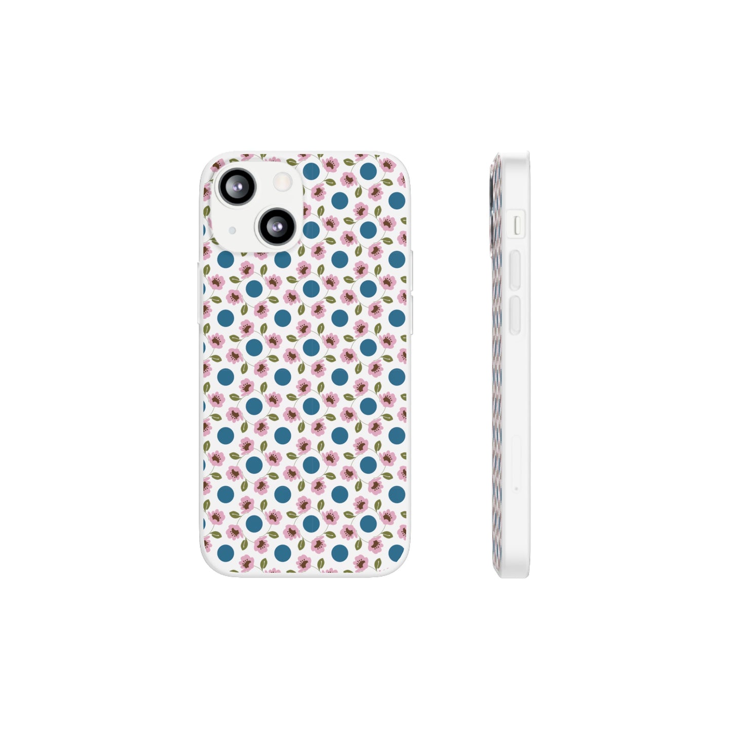 Wildflowers with Dots Flexi Cases for iPhone