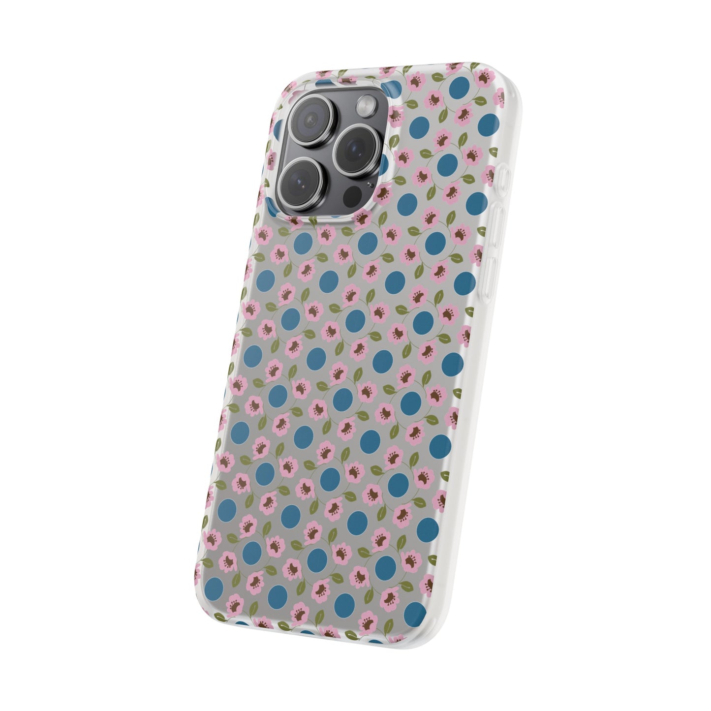 Wildflowers with Dots Flexi Cases for iPhone