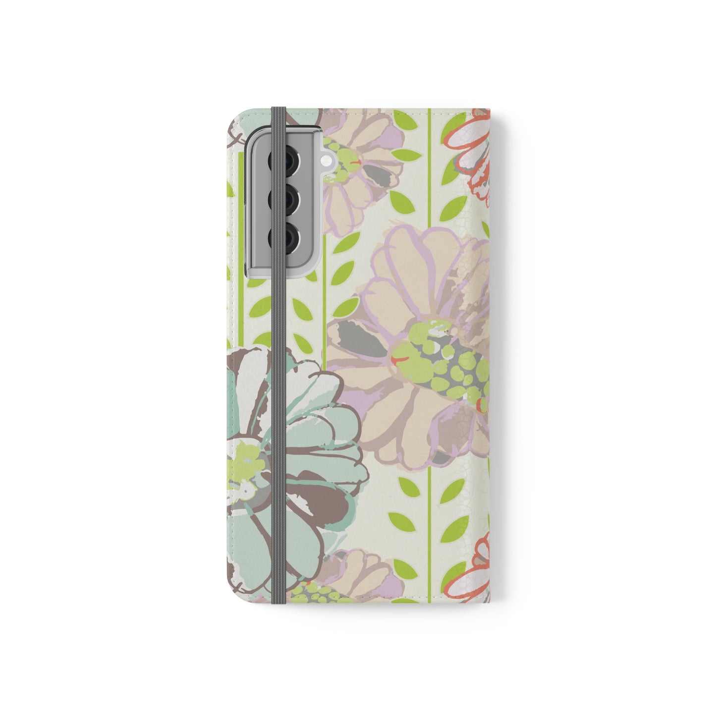 Soft Watercolor Floral Flip Cases for Samsung