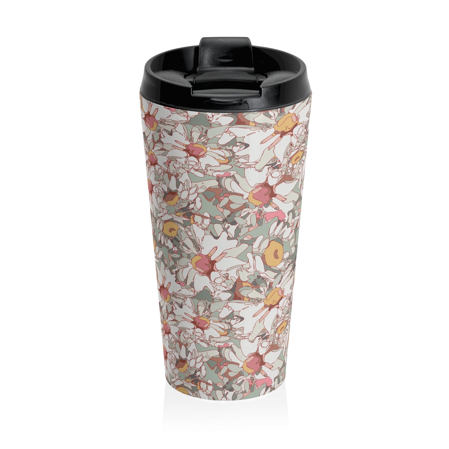 Daisies Stainless Steel Travel Mug