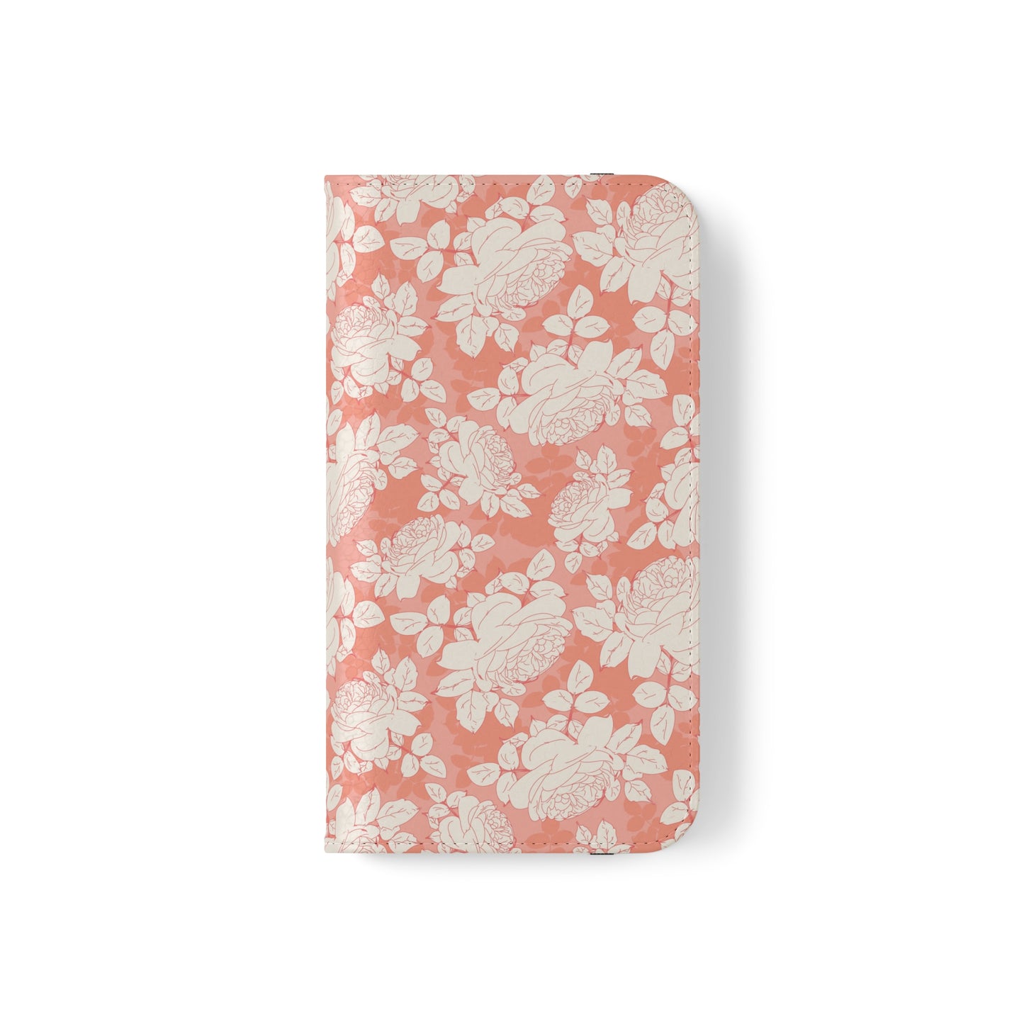 Peach and Cream Roses Flip Cases for iPhone