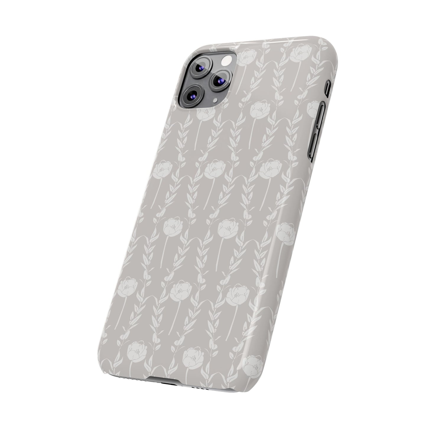 New Nouveau in Gray Slim Phone Cases