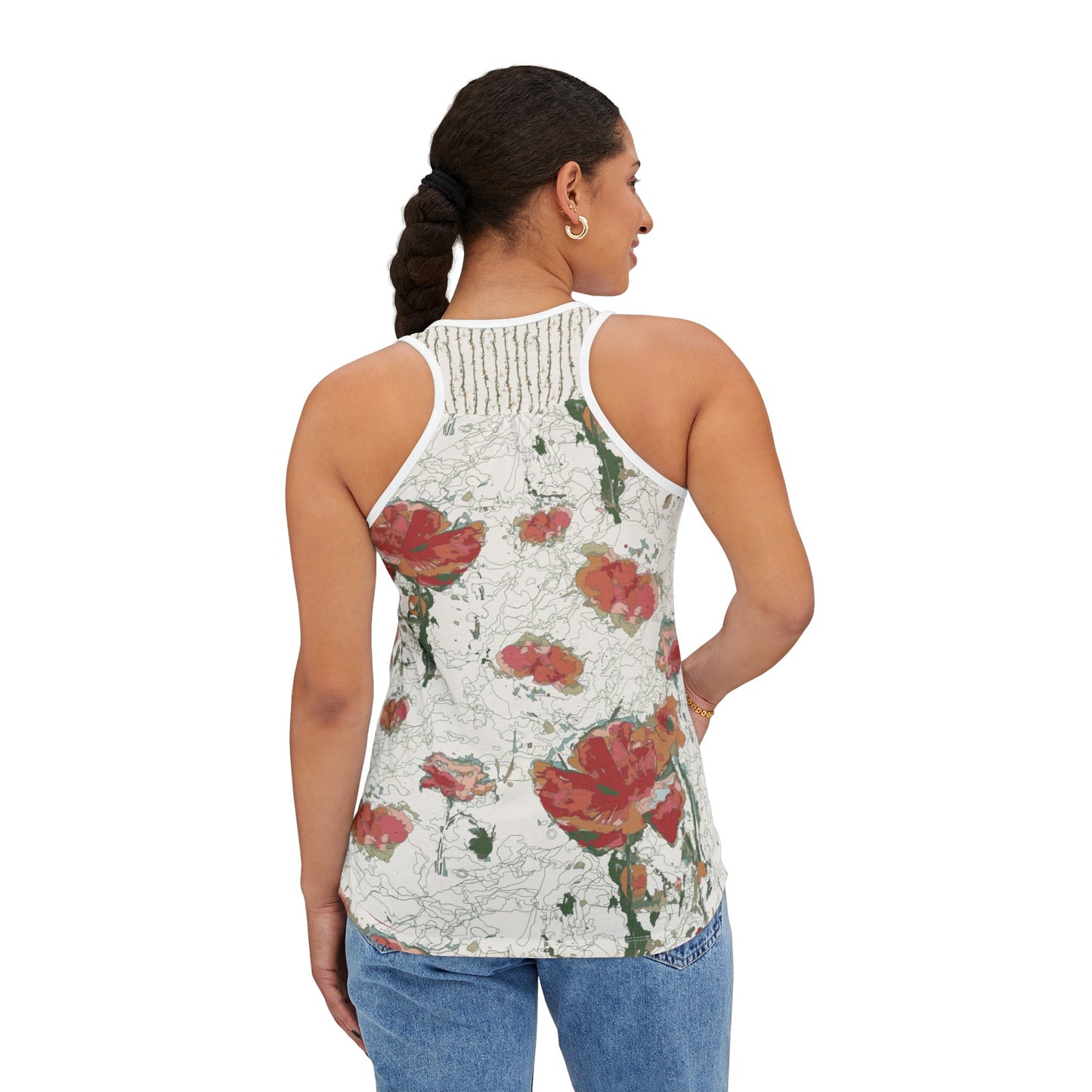 Orange Poppies Women's Tank Top