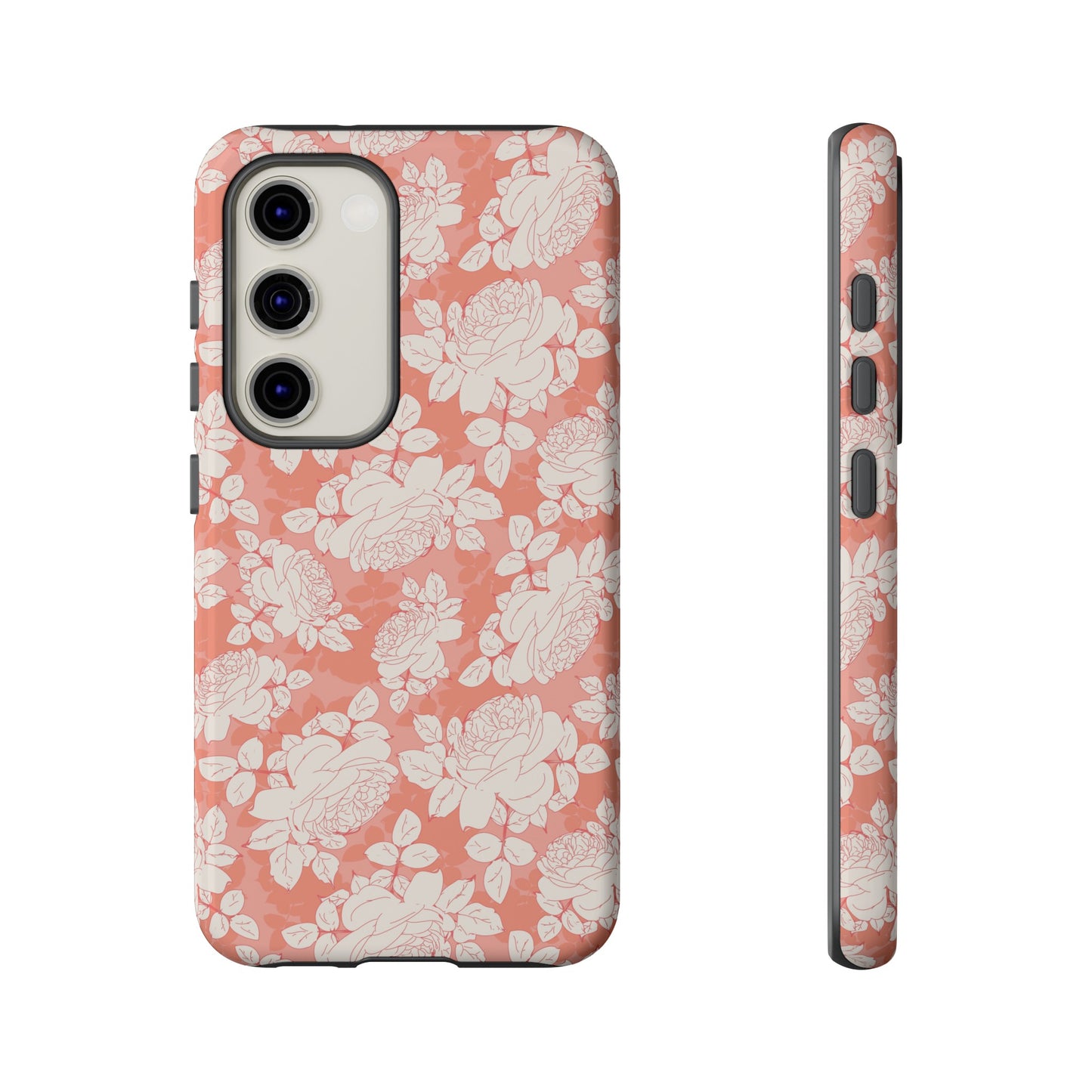 Peach and Cream Roses Tough Cases for Samsung