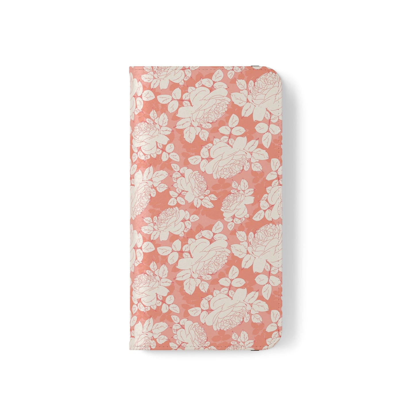 Peach and Cream Roses Flip Cases for iPhone