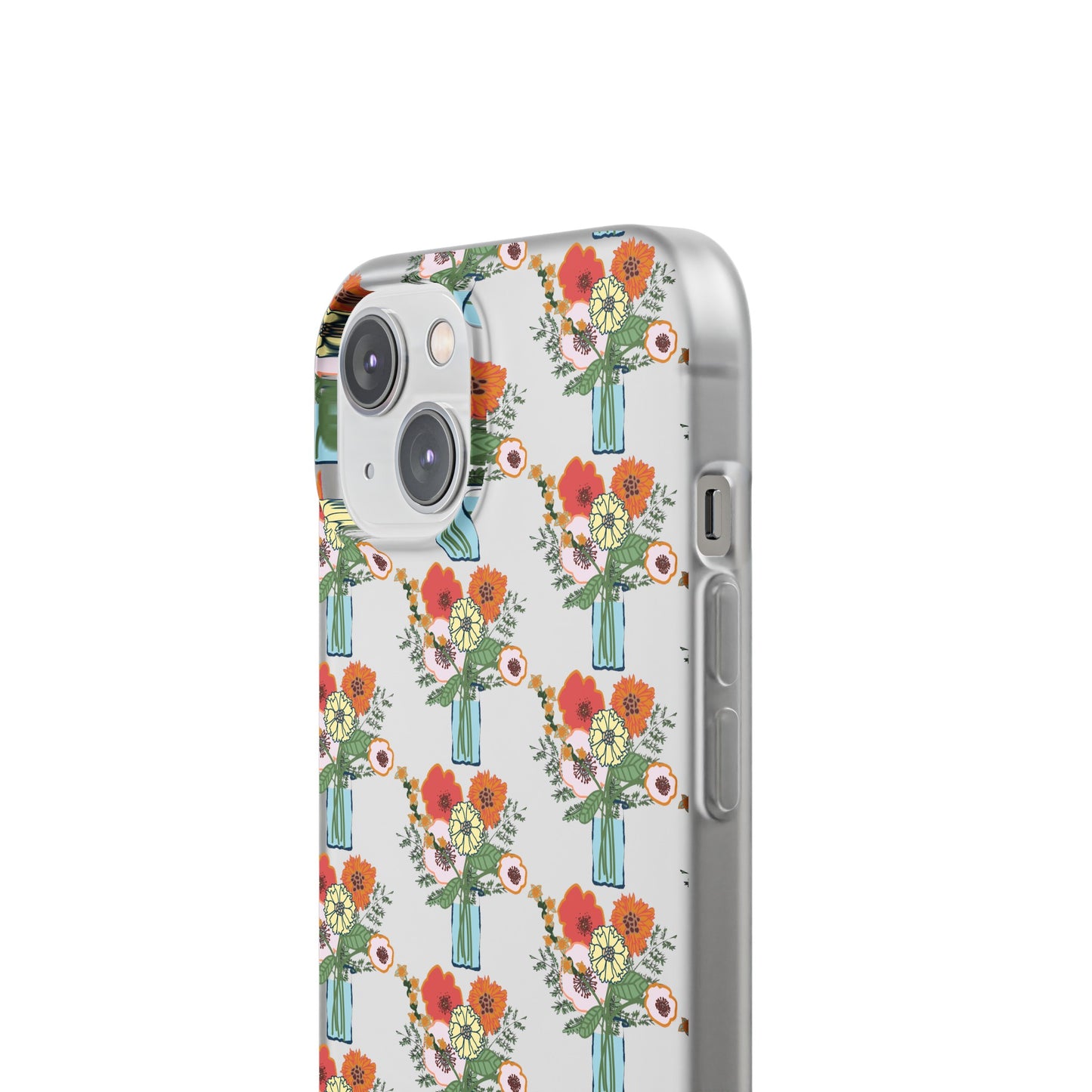 Colorful Flowers in a Vase Flexi Cases for iPhone