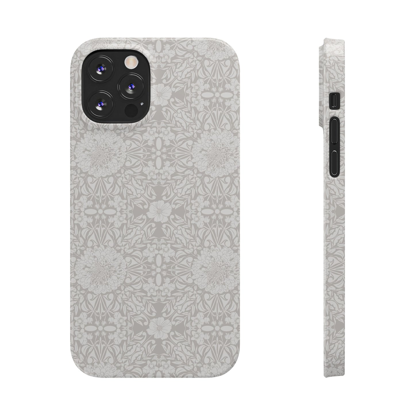 New Nouveau in Gray Slim Phone Cases