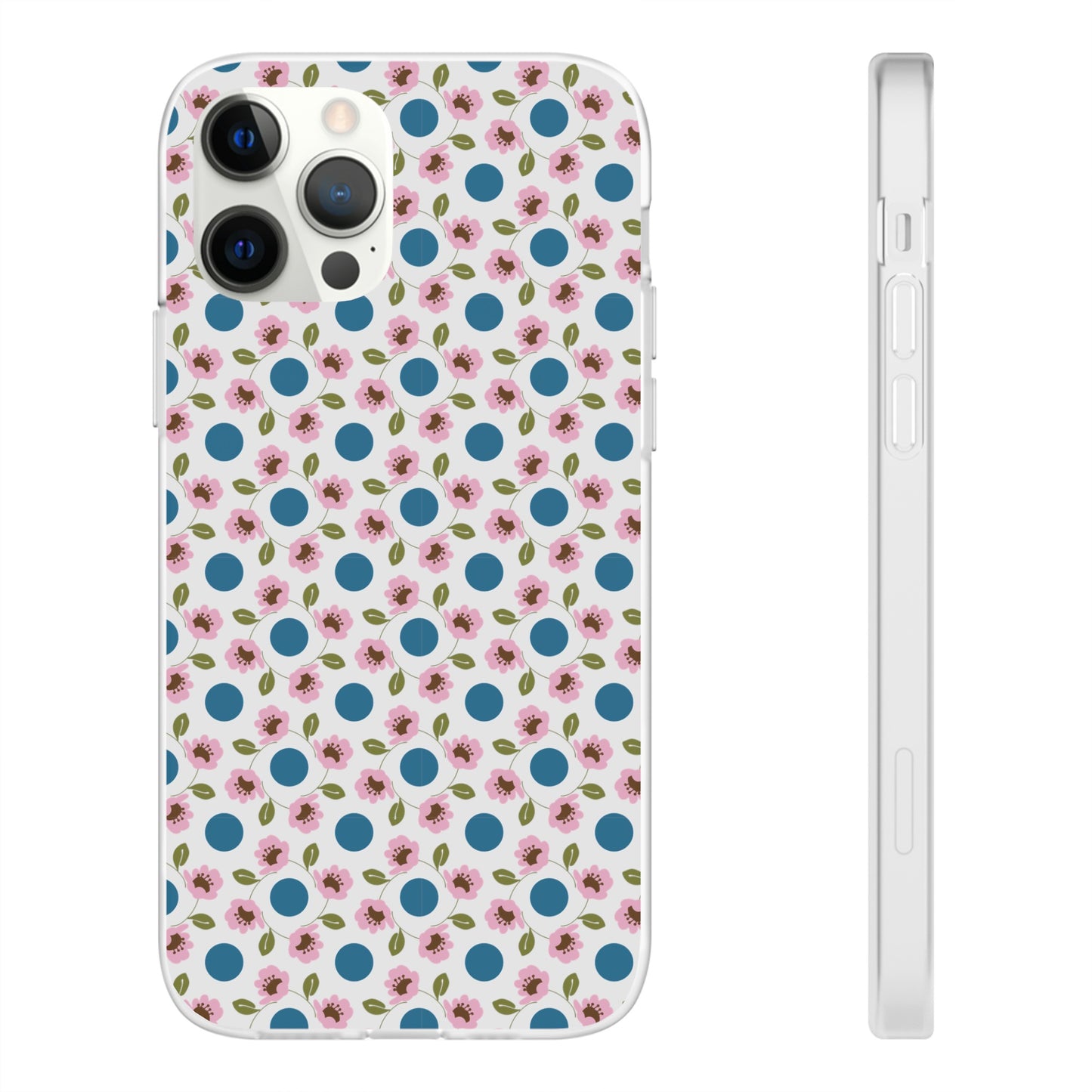 Wildflowers with Dots Flexi Cases for iPhone