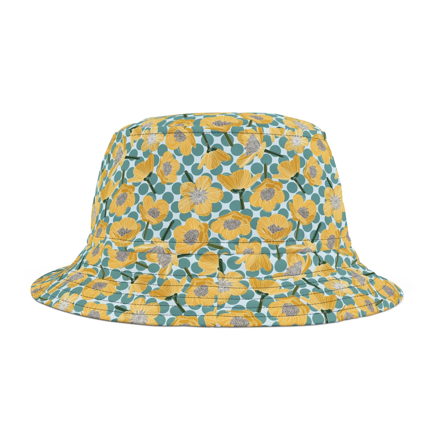 Buttercups and Polka Dots Bucket Hat