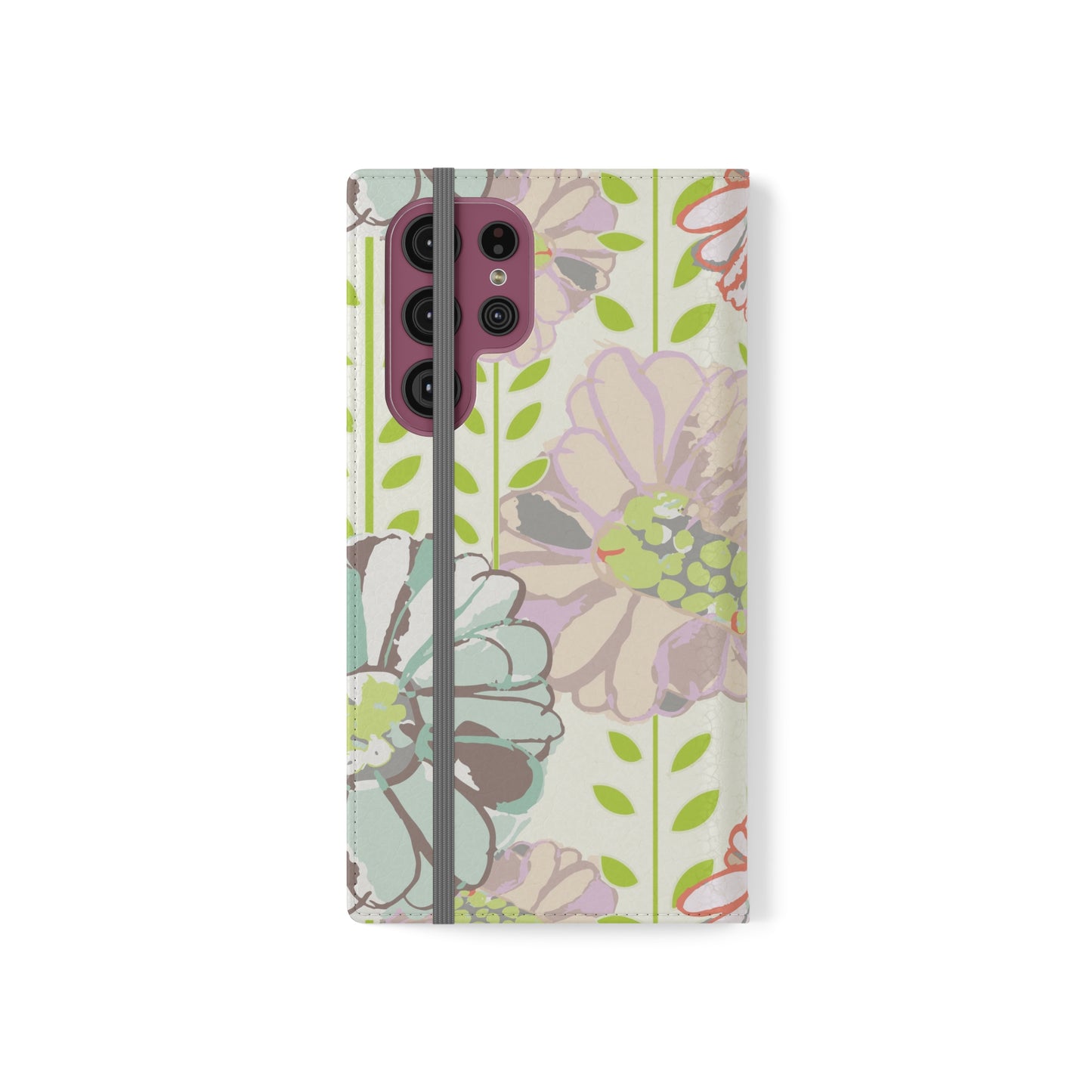 Soft Watercolor Floral Flip Cases for Samsung