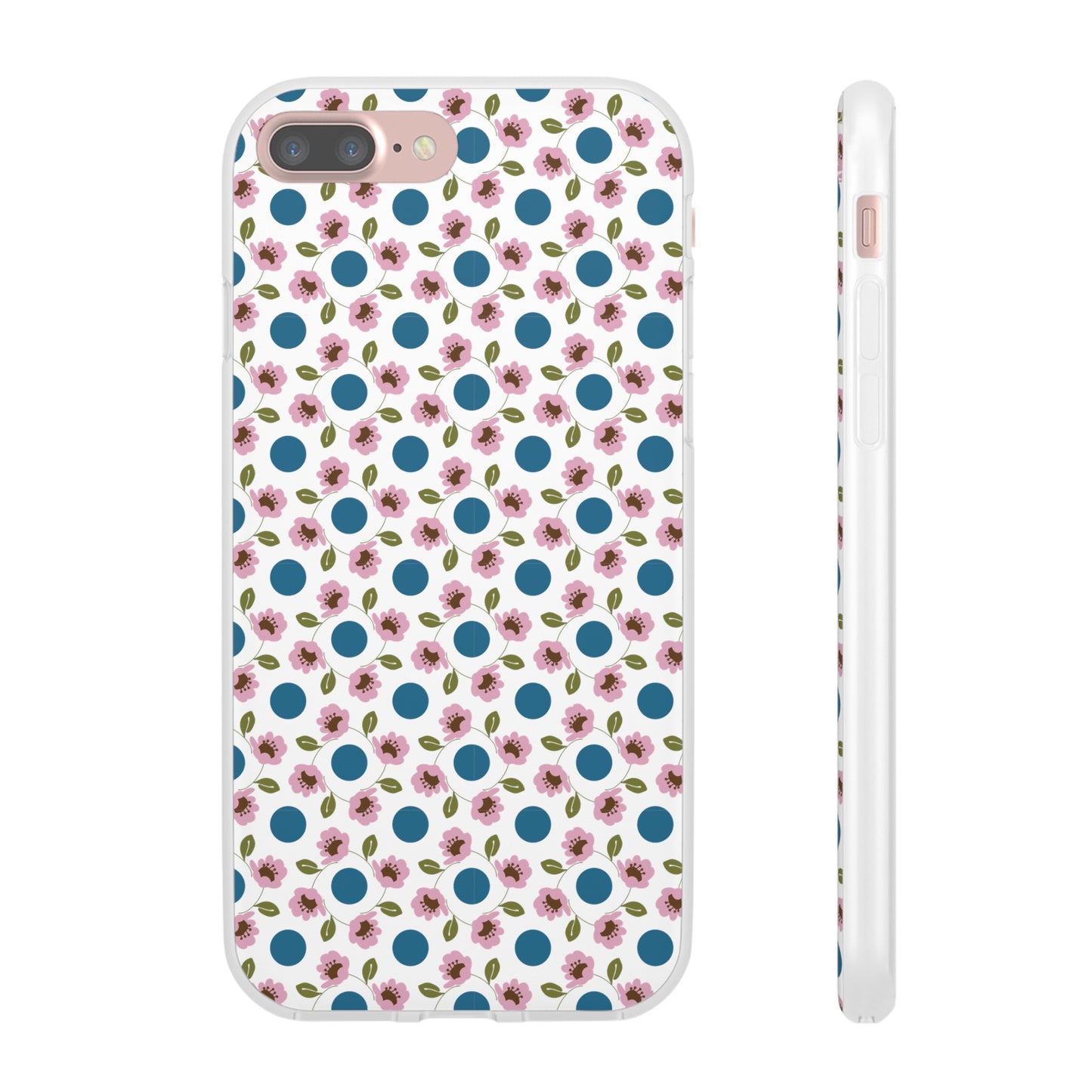 Wildflowers with Dots Flexi Cases for iPhone