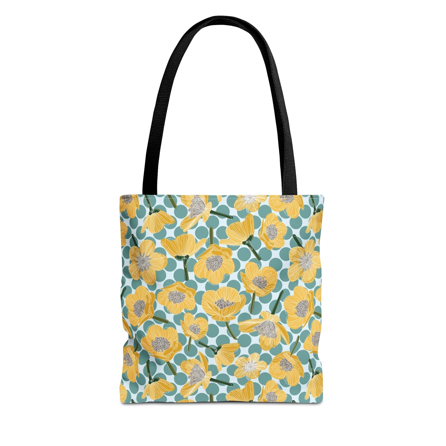 Buttercups and Polka Dots Tote Bag