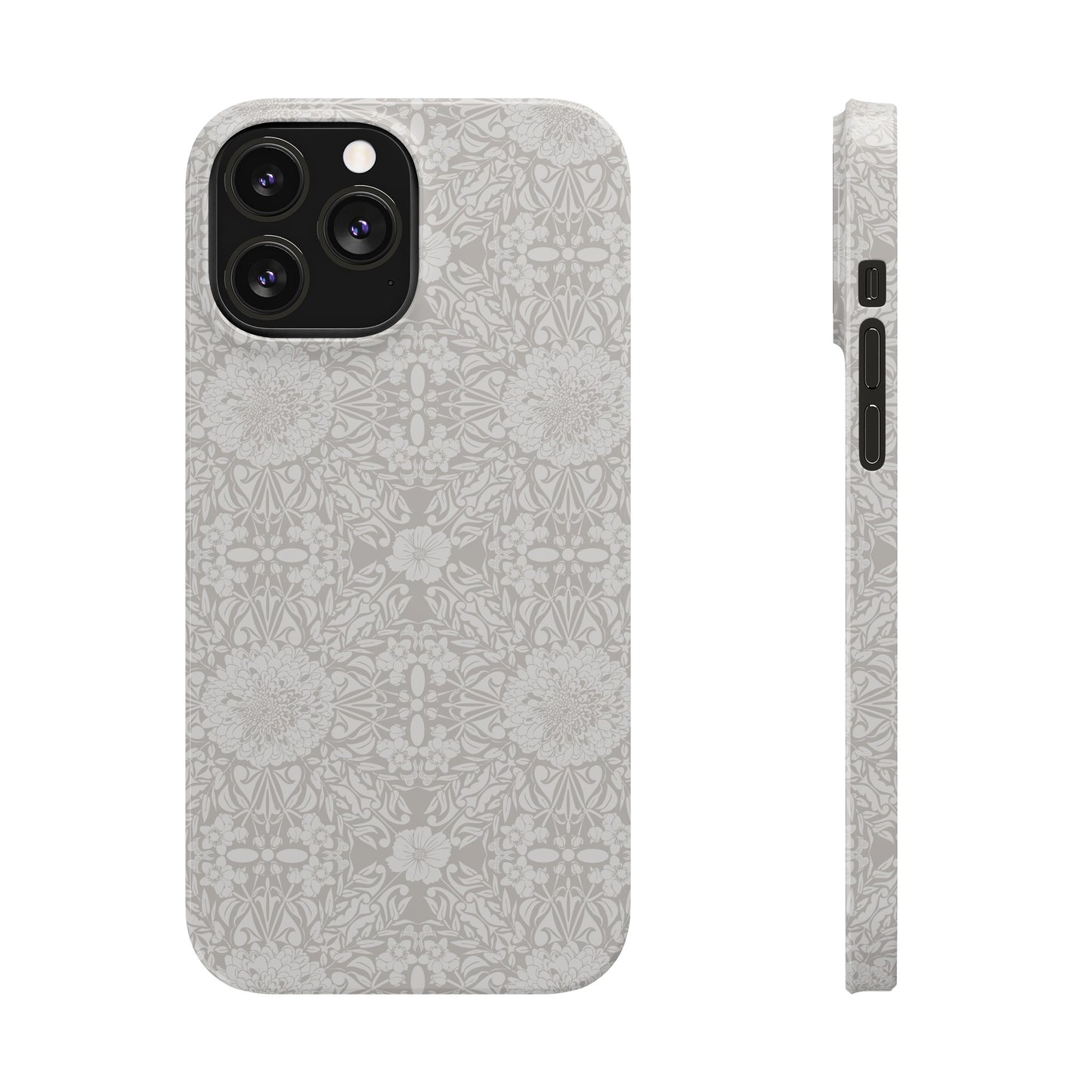 New Nouveau in Gray Slim Phone Cases