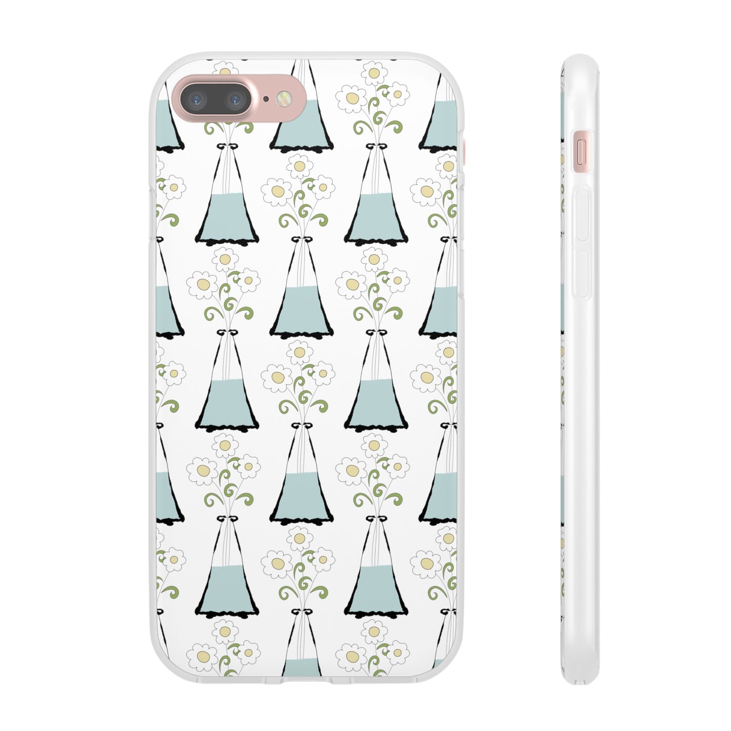 Daisies in a vase Flexi Cases for iPhone