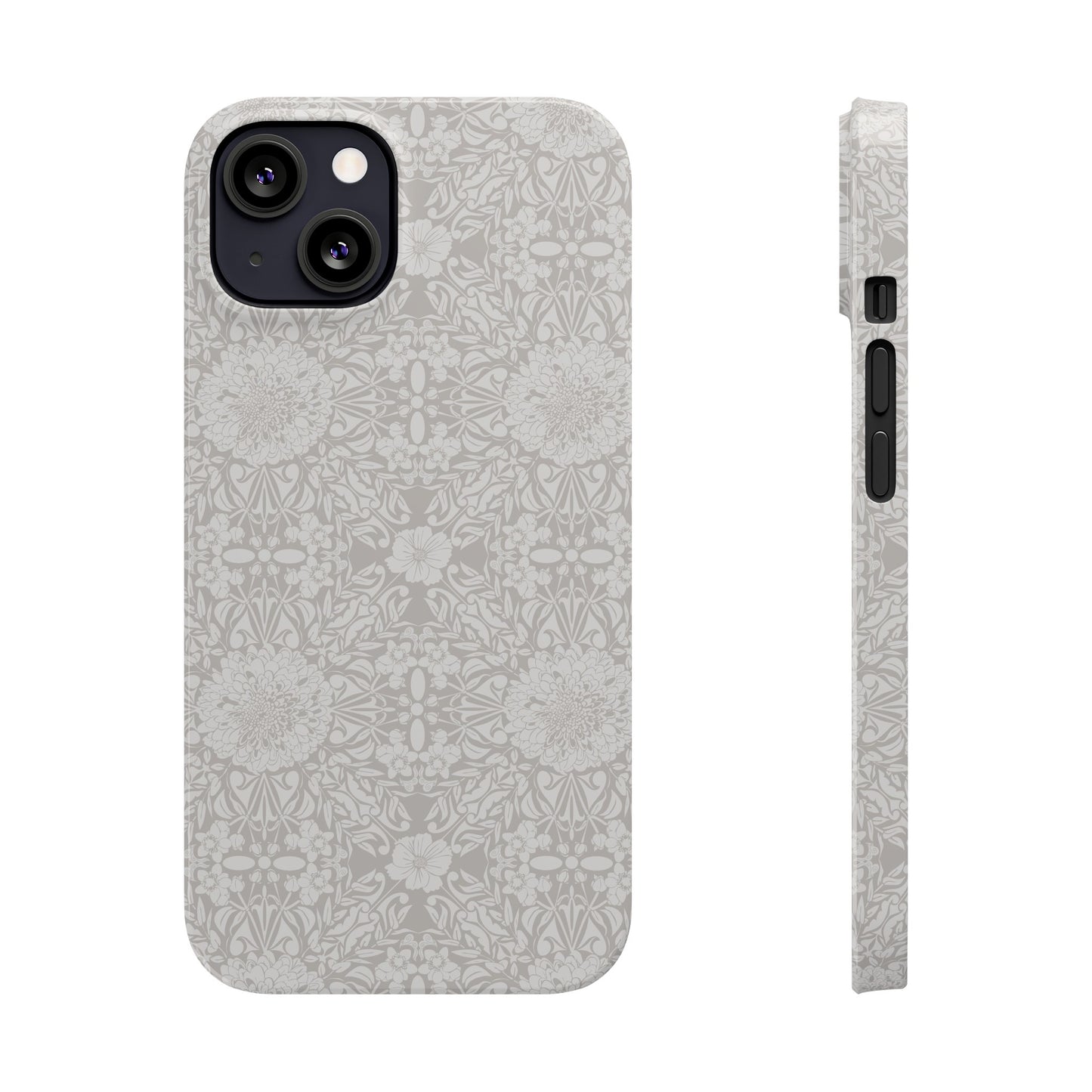 New Nouveau in Gray Slim Phone Cases