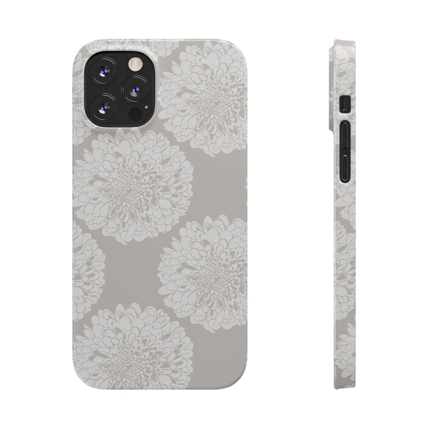 New Nouveau in Gray Slim Phone Cases