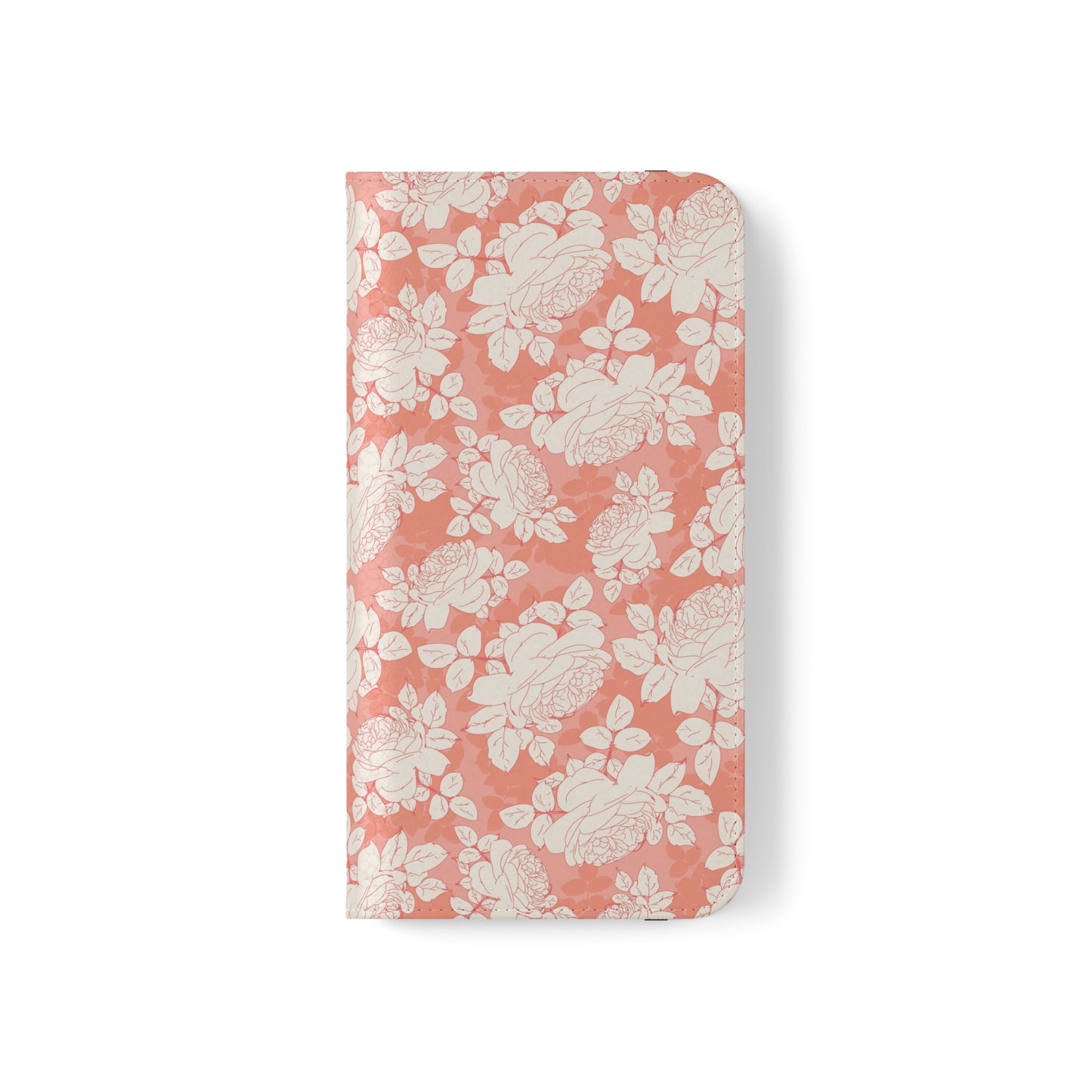 Peach and Cream Roses Flip Cases for iPhone