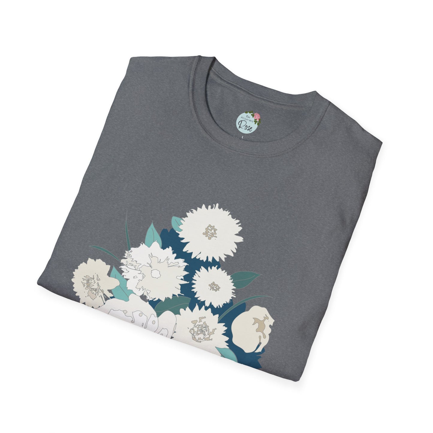 White Flowers Softstyle T-Shirt