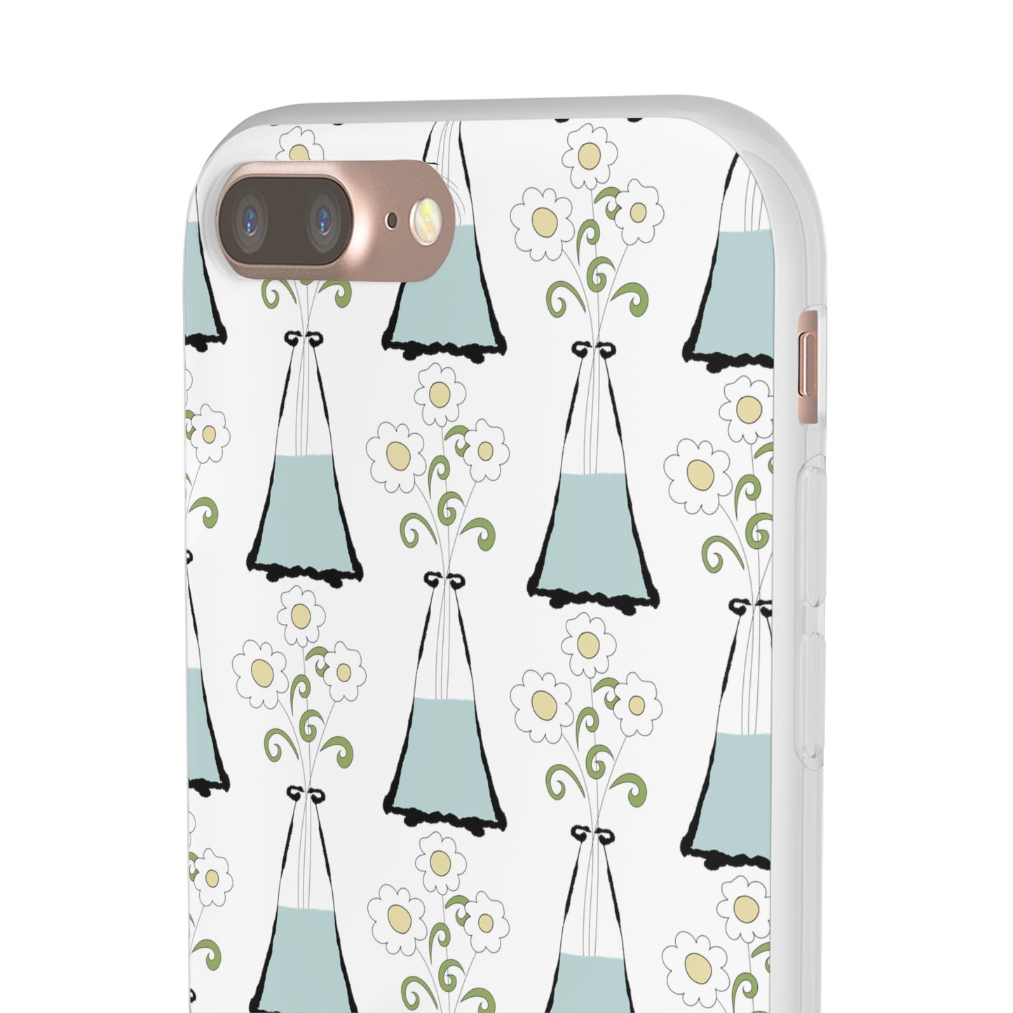 Daisies in a vase Flexi Cases for iPhone