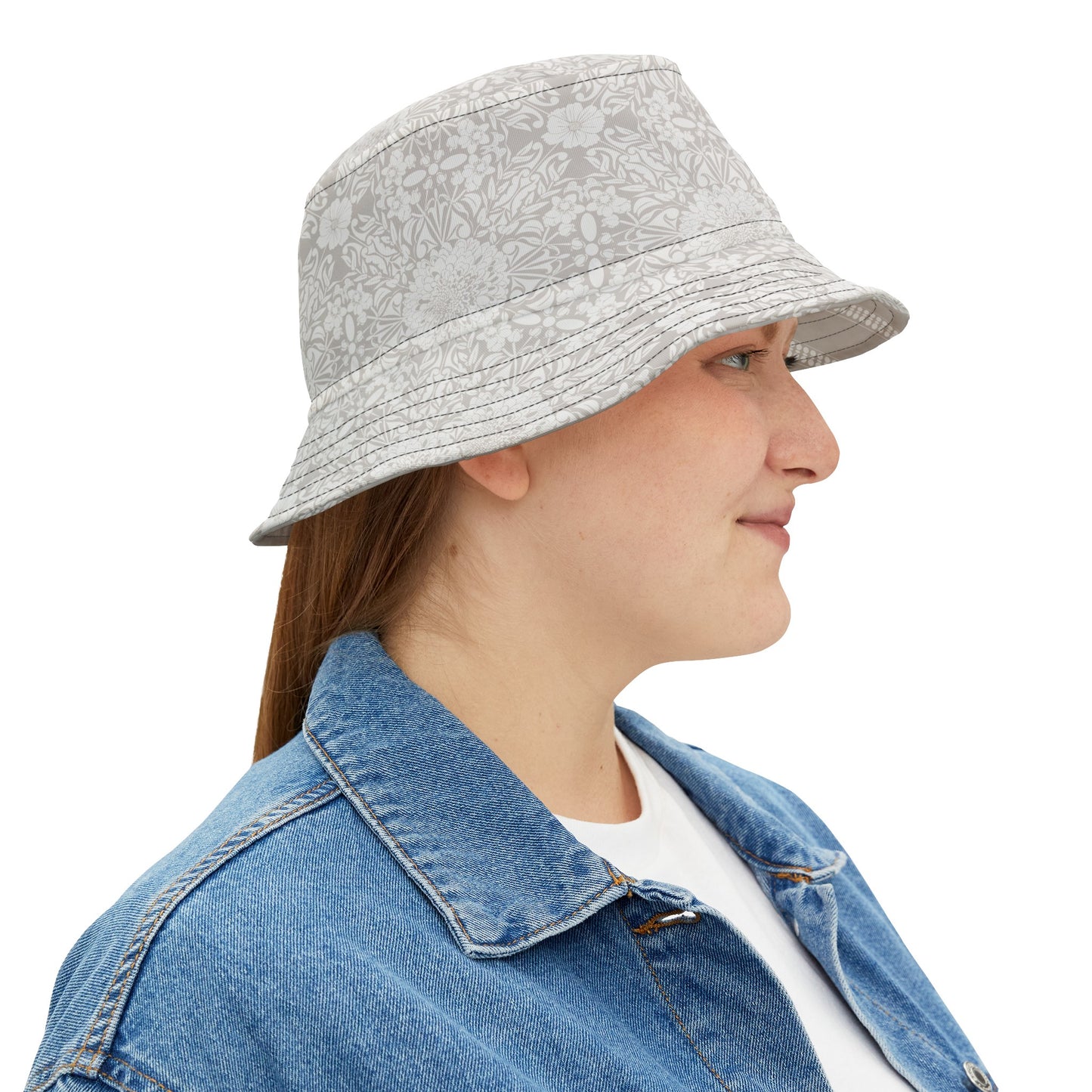 New Nouveau in Gray Bucket Hat