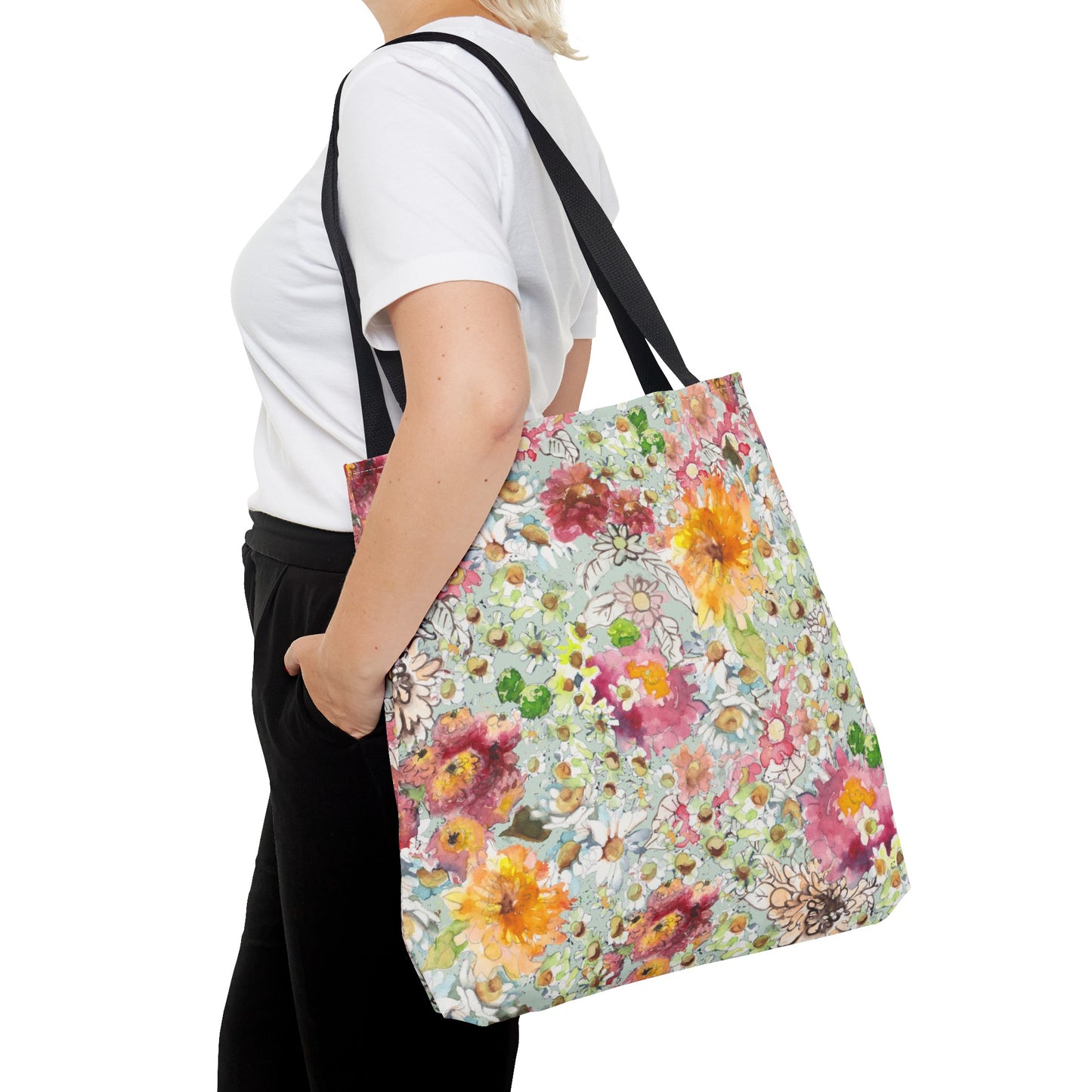 Farmhouse Floral Tote Bag