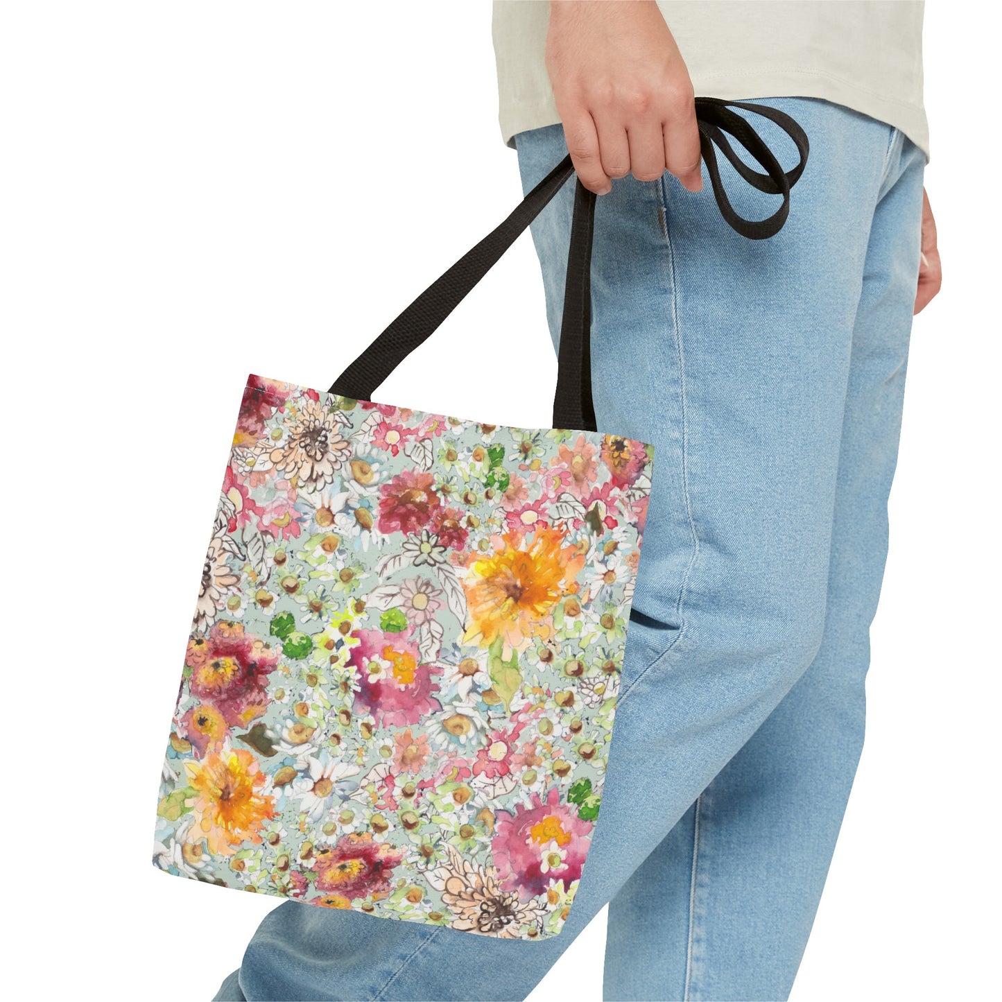 Farmhouse Floral Tote Bag