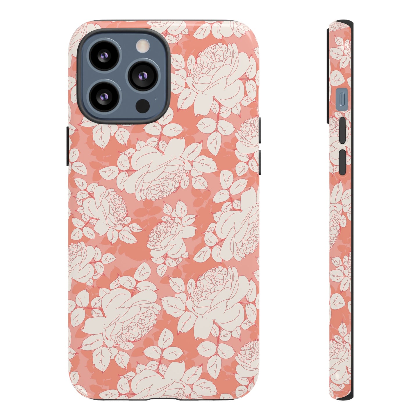 Peach and Cream Roses Tough Cases for iPhone