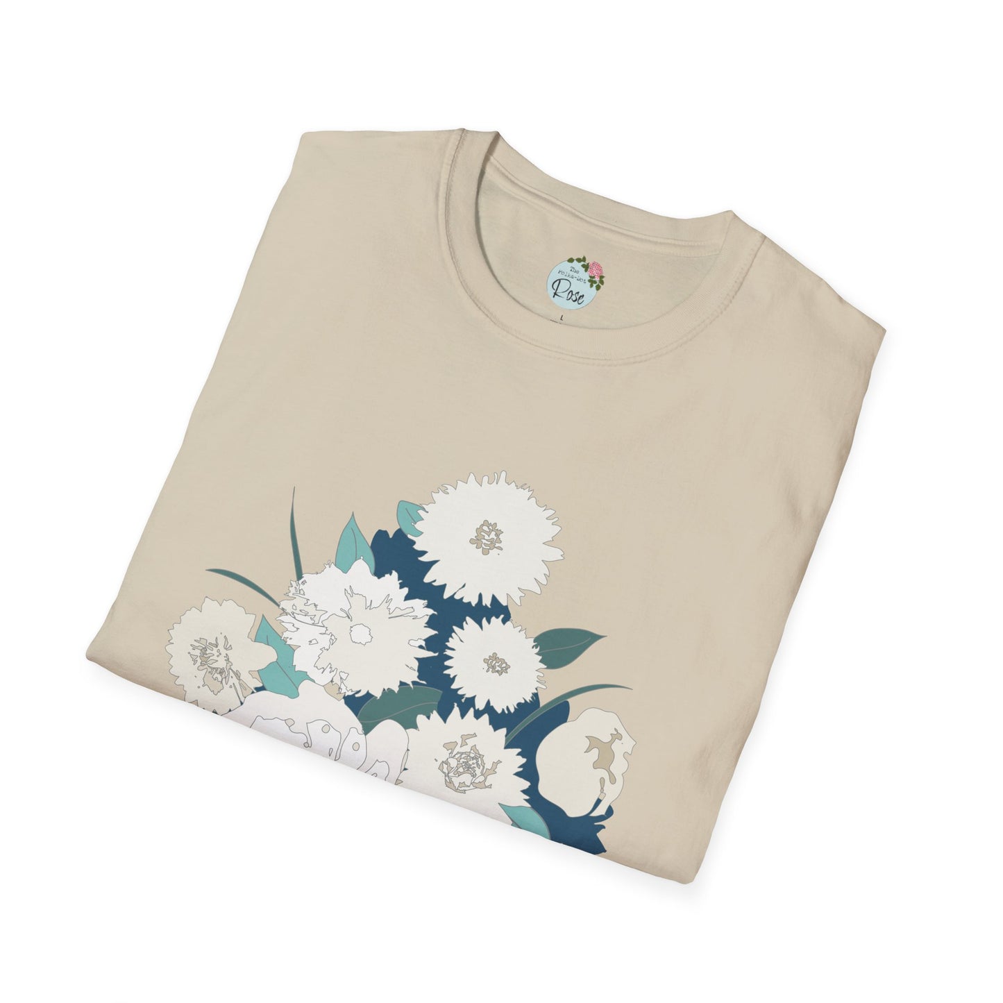 White Flowers Softstyle T-Shirt