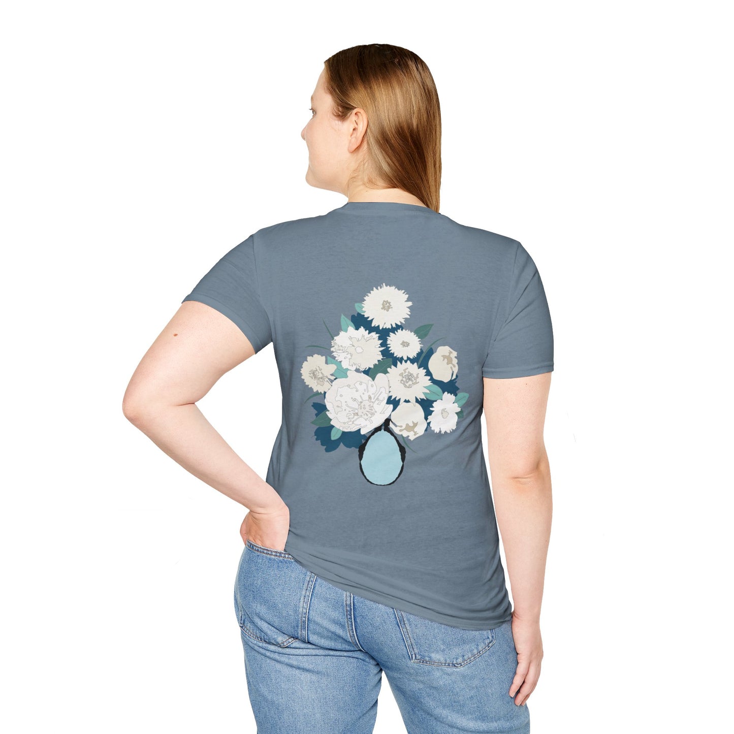 White Flowers Softstyle T-Shirt