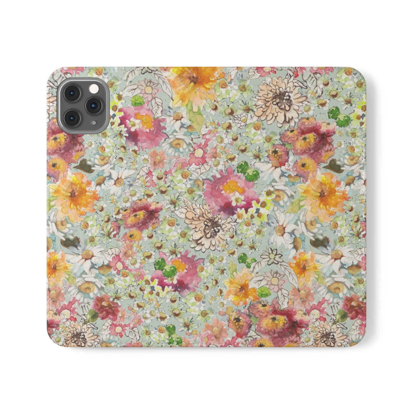 Farmhouse Floral Flip Cases for iPhone