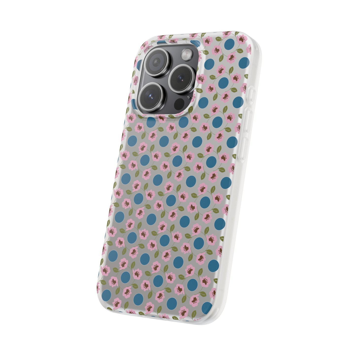 Wildflowers with Dots Flexi Cases for iPhone