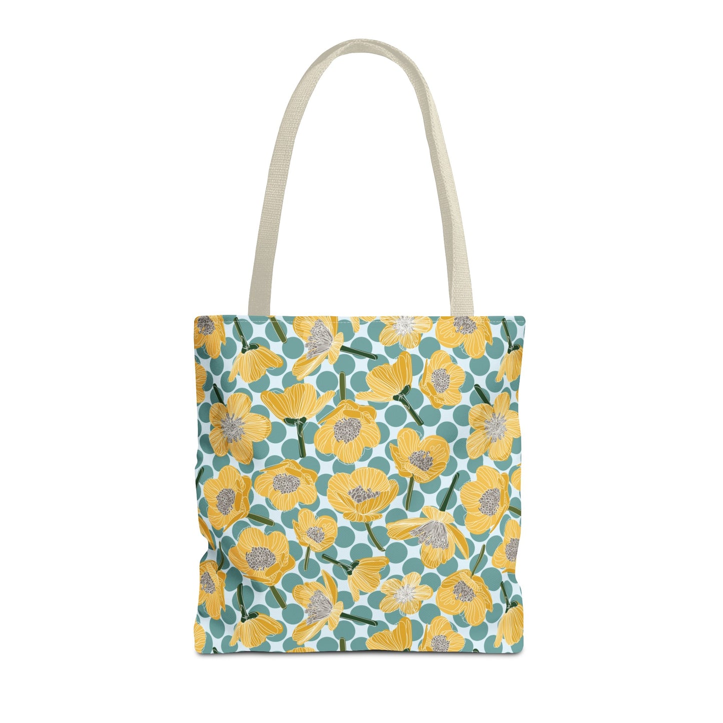 Buttercups and Polka Dots Tote Bag