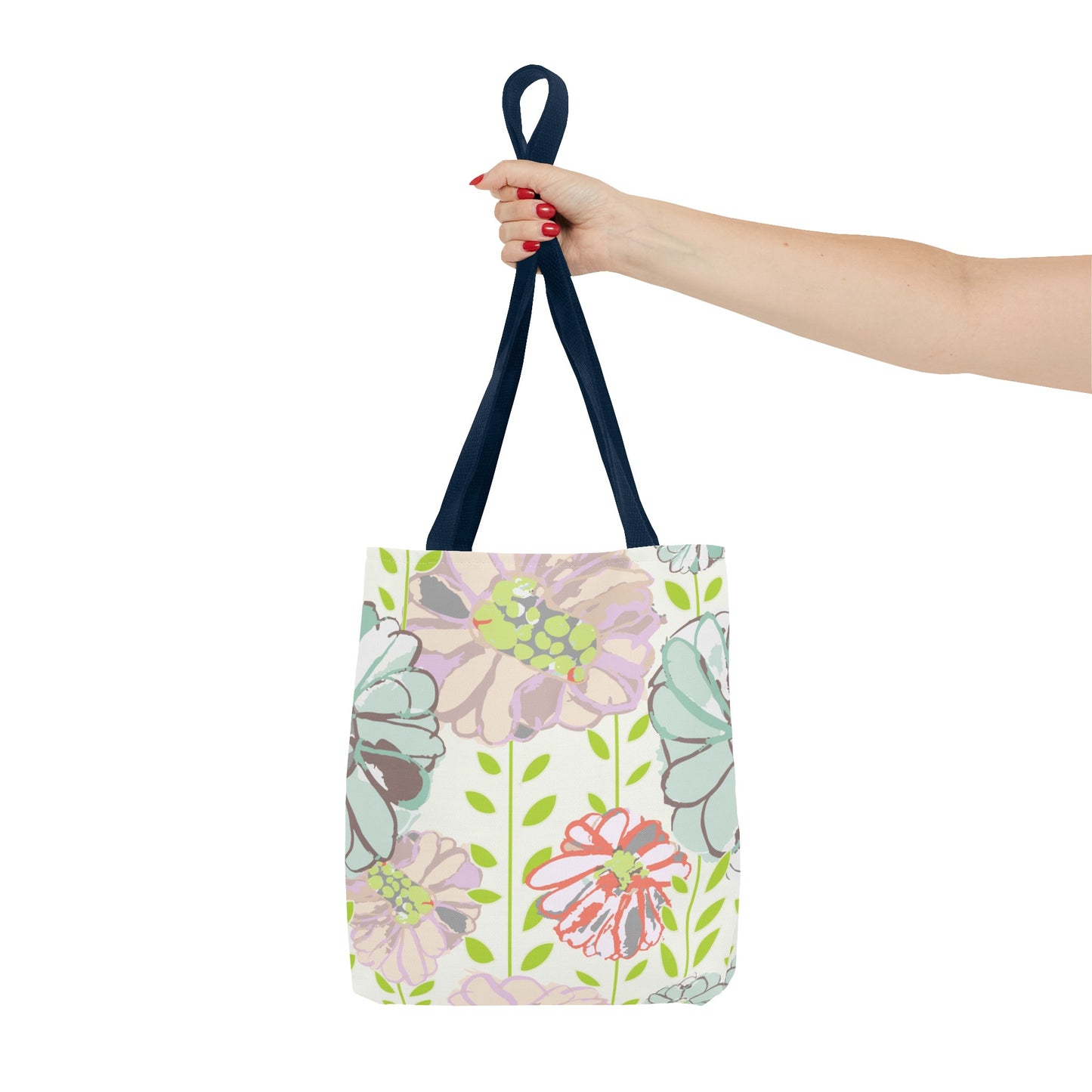 Soft Watercolor Floral Tote Bag