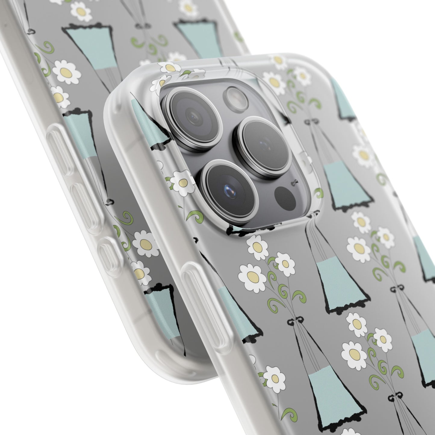 Daisies in a vase Flexi Cases for iPhone